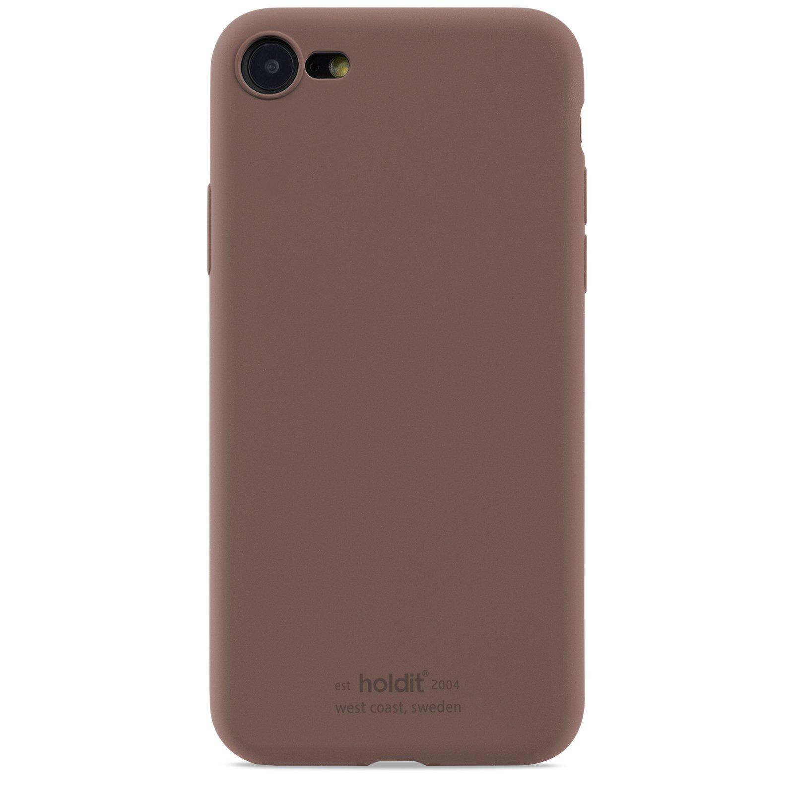 Siliconen hoesje iPhone 7/8/SE Dark Brown