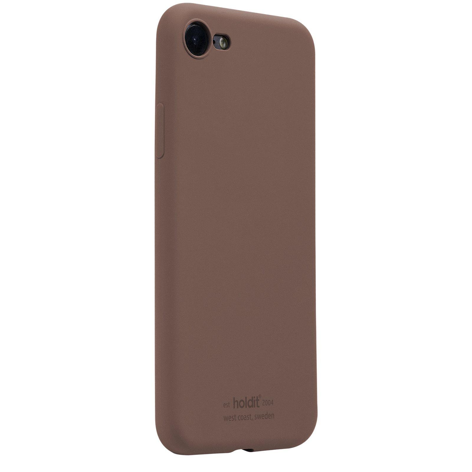 Siliconen hoesje iPhone 7/8/SE Dark Brown
