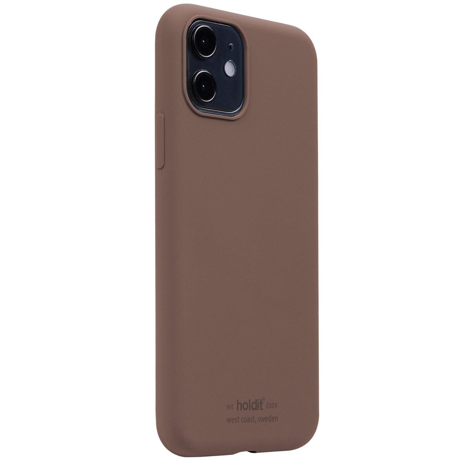 Siliconen hoesje iPhone 11 Bruin