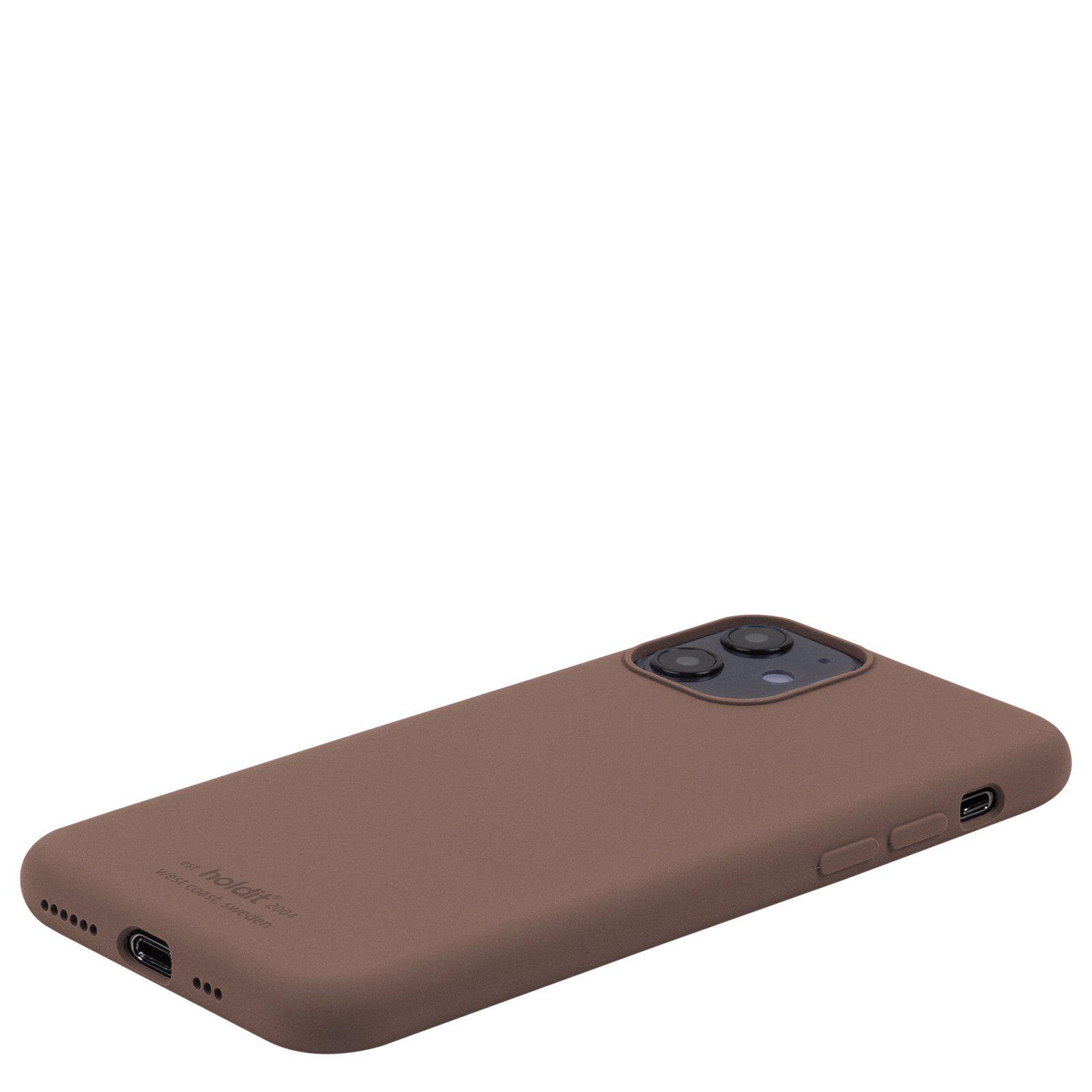 Siliconen hoesje iPhone 11 Bruin