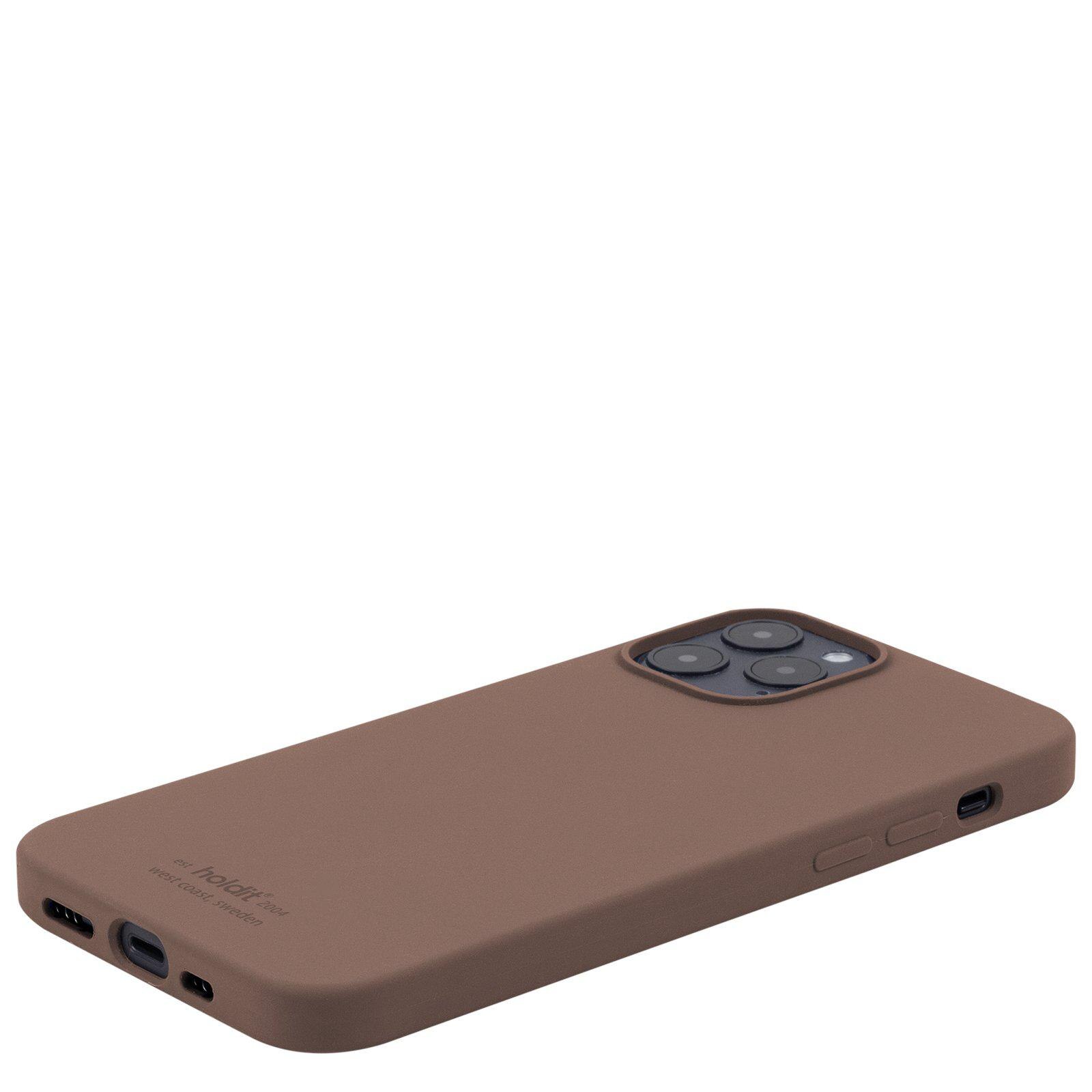 Siliconen hoesje Apple iPhone 12/iPhone 12 Pro Bruin