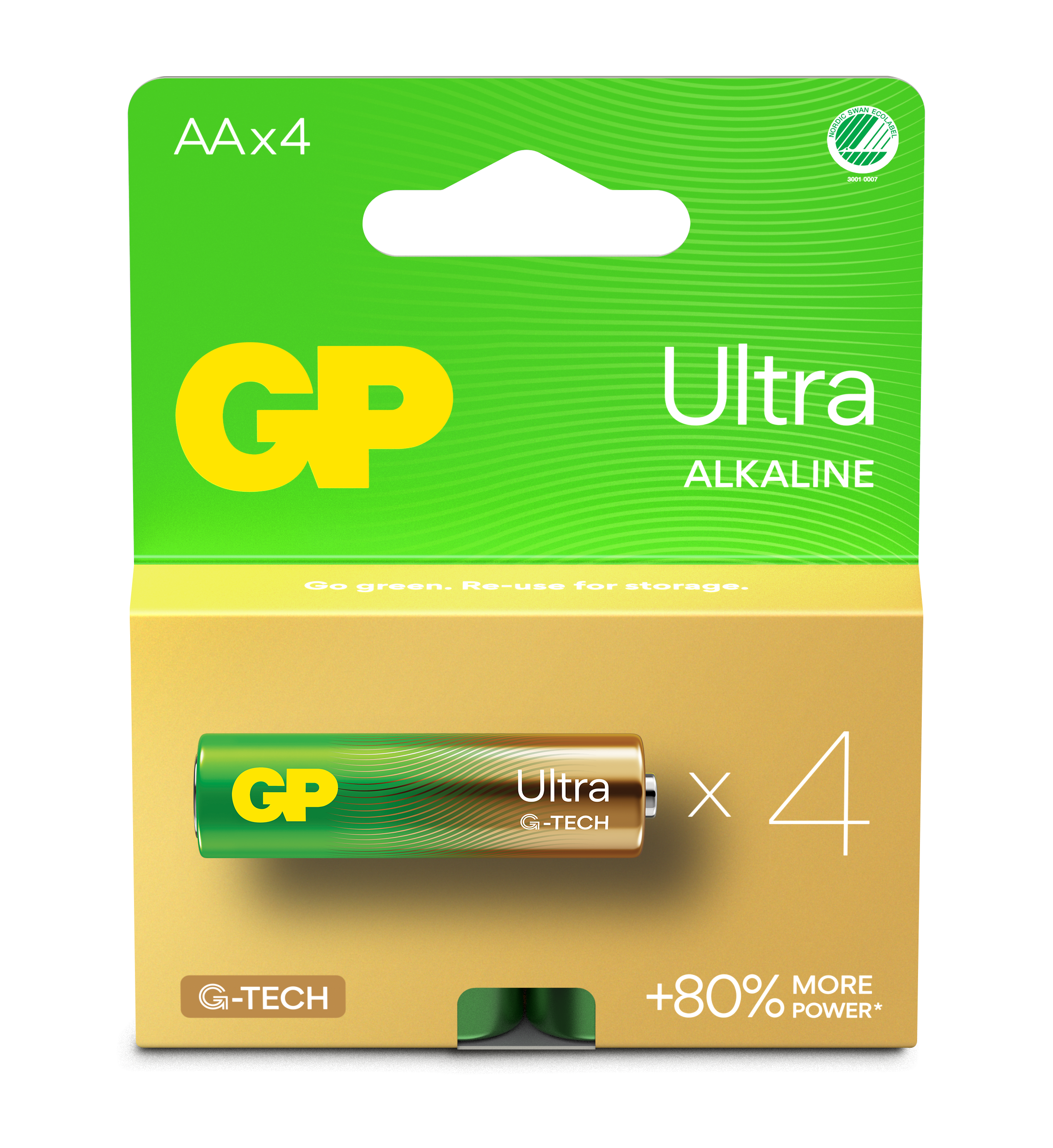 Ultra Alkaline AA-batterij 15AU/LR6 (4-pack)