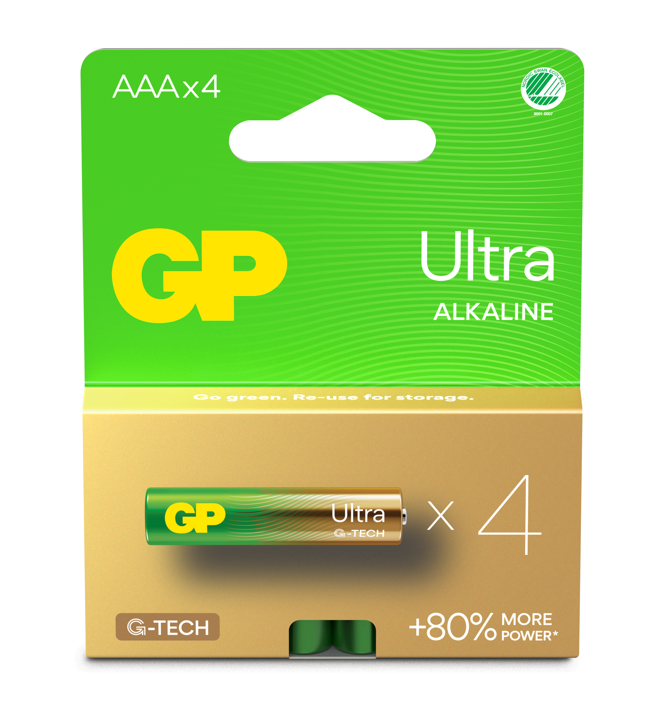 Ultra Alkaline AAA-batterij 24AU/LR03 (4-pack)