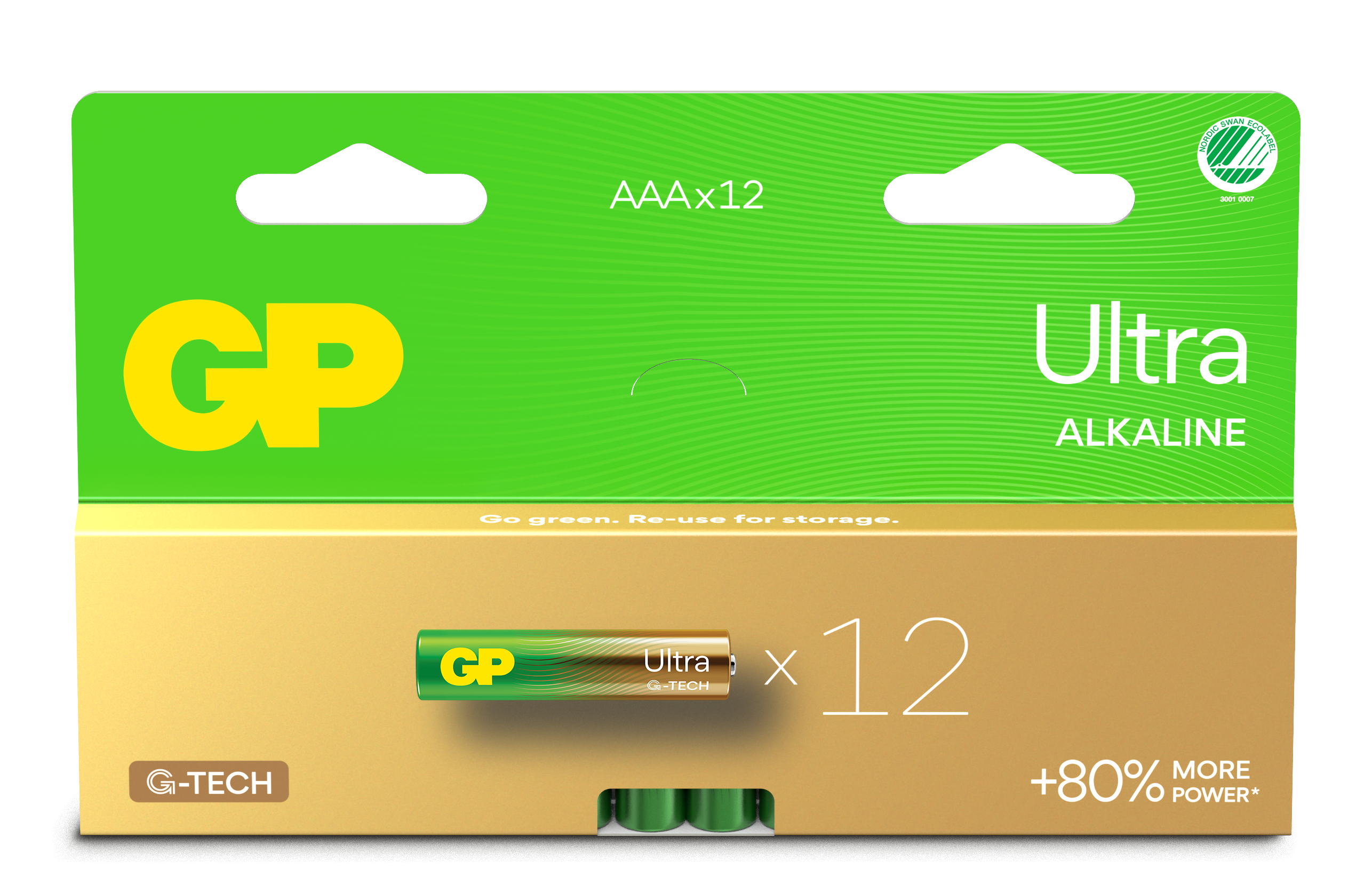 Ultra Alkaline AAA-batterij 24AU/LR03 (12-pack)