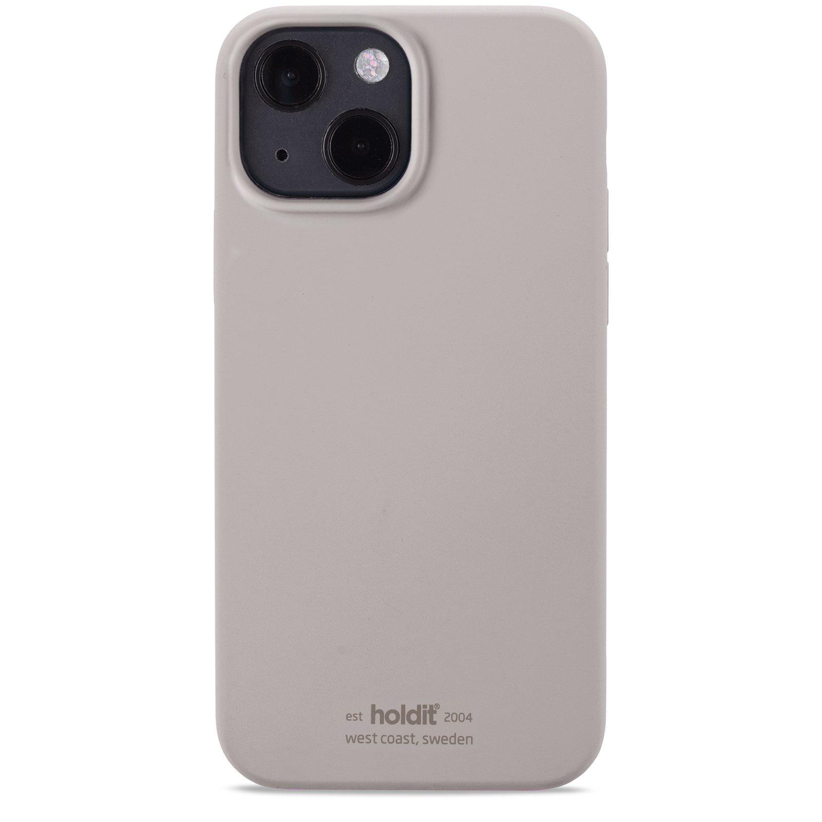 Siliconen hoesje iPhone 13 Taupe