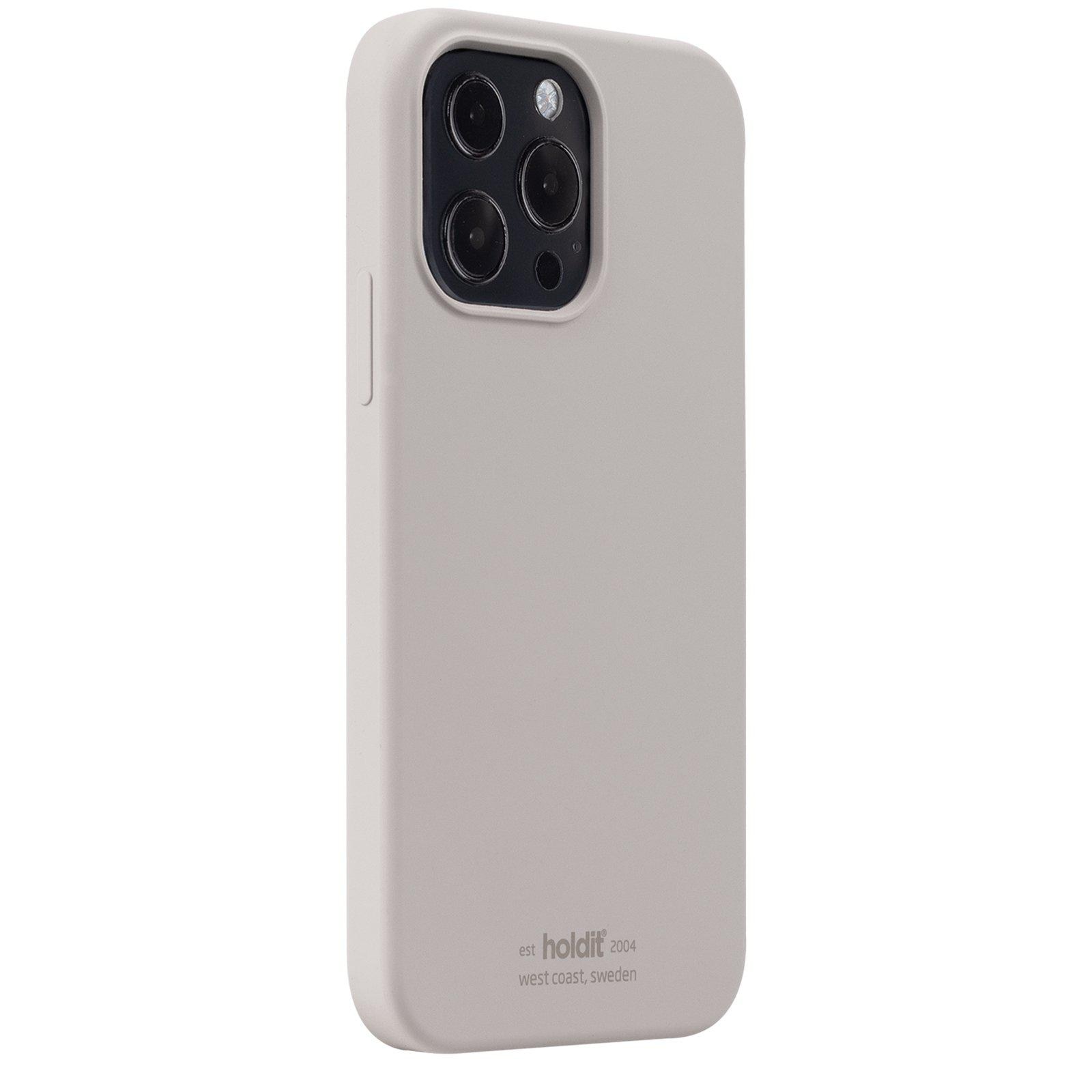 Siliconen hoesje iPhone 13 Pro Taupe