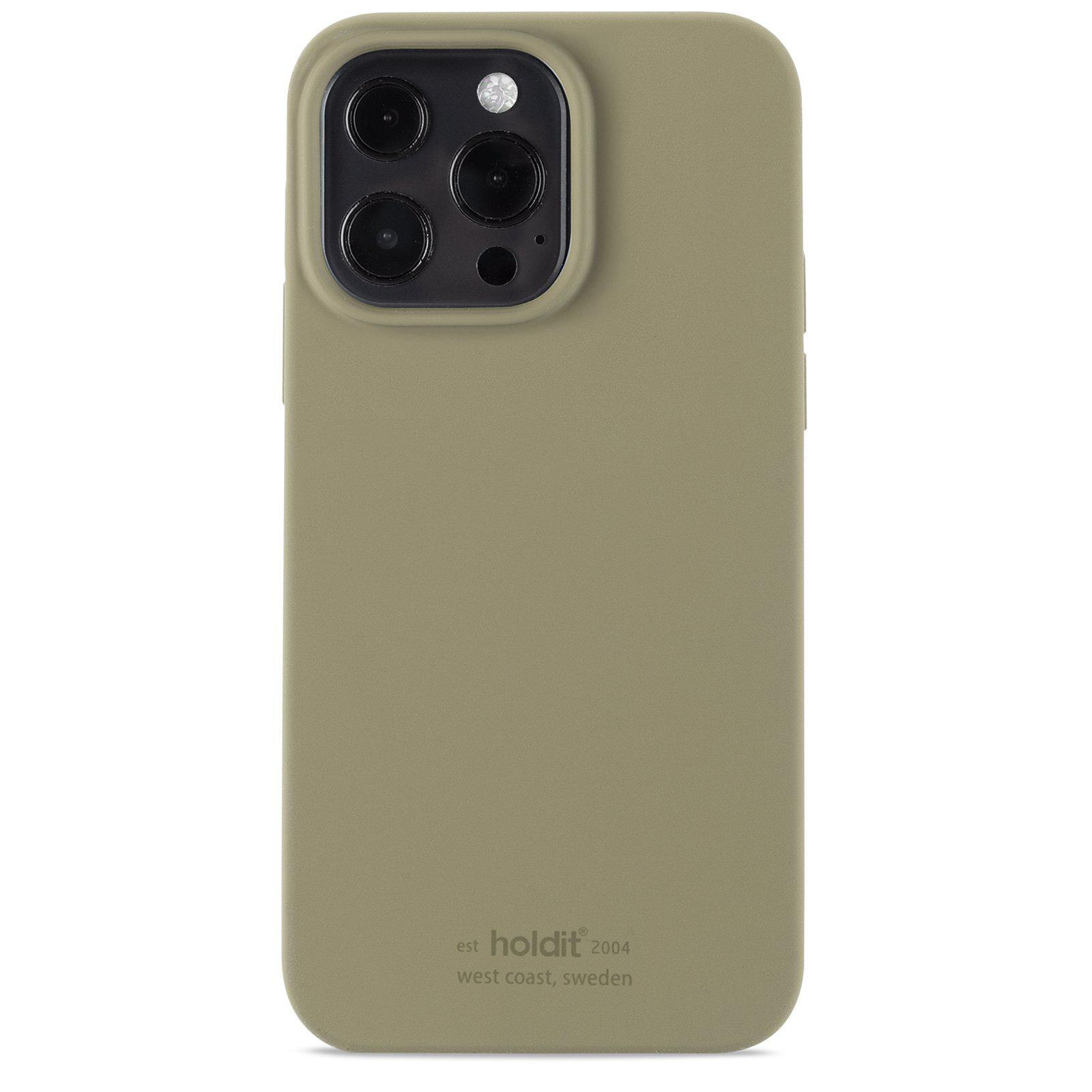 Siliconen hoesje iPhone 13 Pro Khaki Green