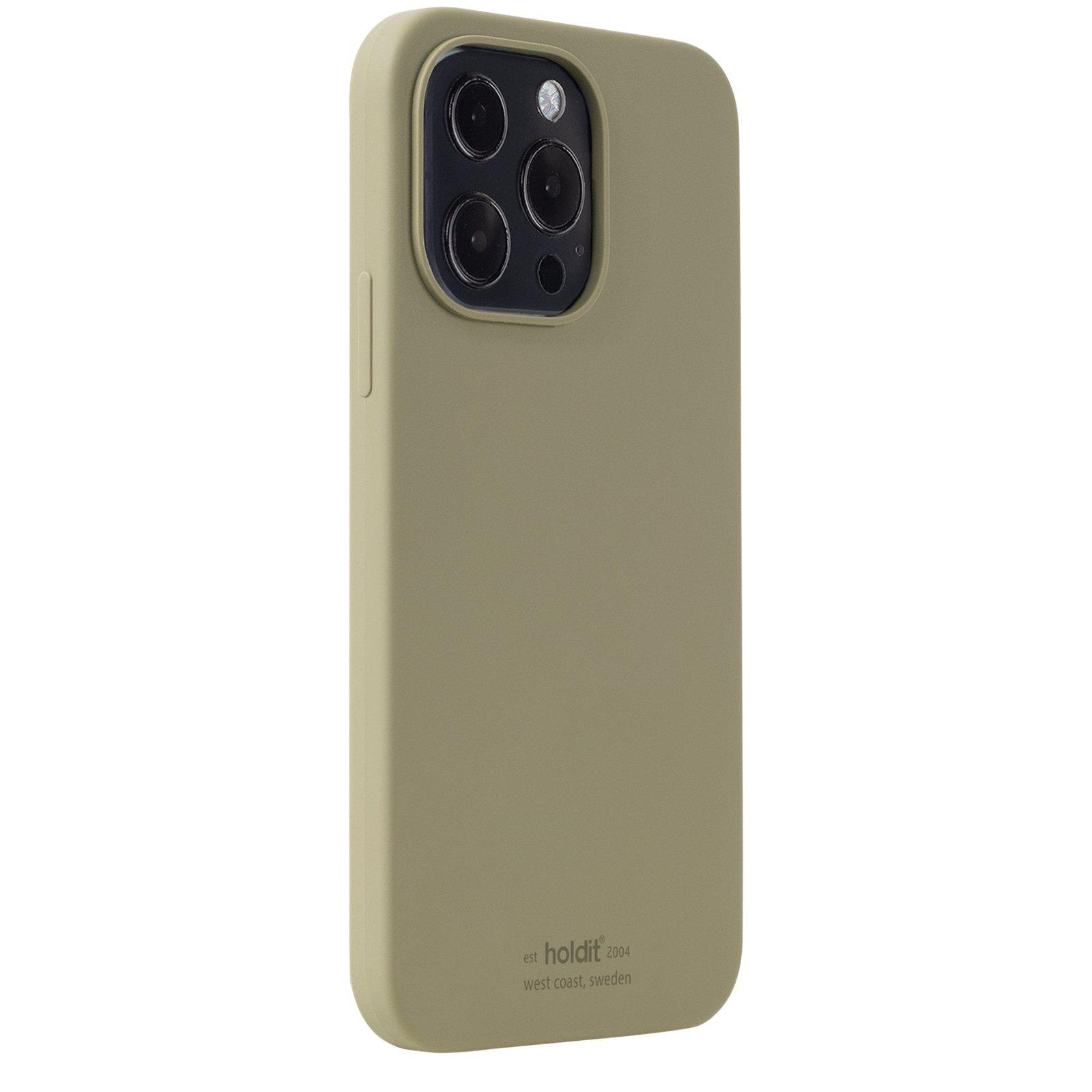 Siliconen hoesje iPhone 13 Pro Khaki Green