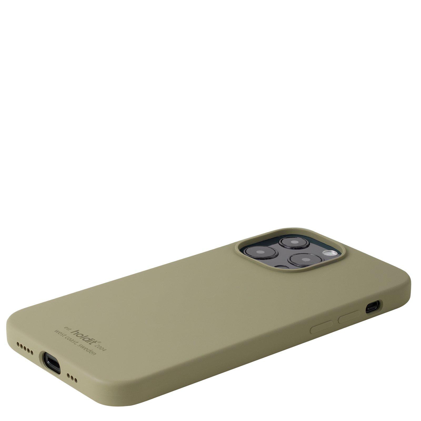 Siliconen hoesje iPhone 13 Pro Khaki Green