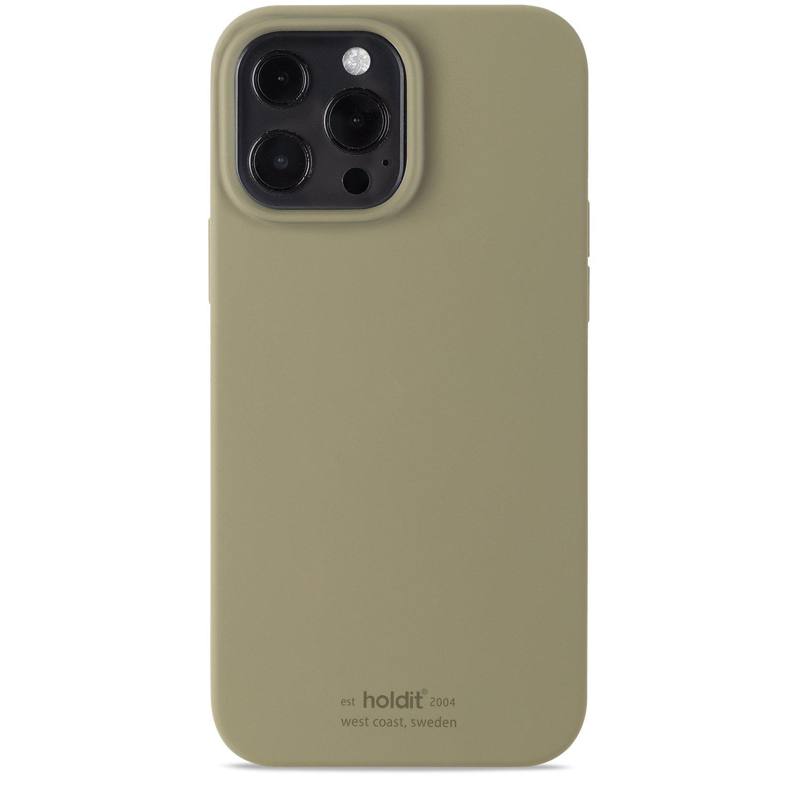 Siliconen hoesje iPhone 13 Pro Max Khaki Green