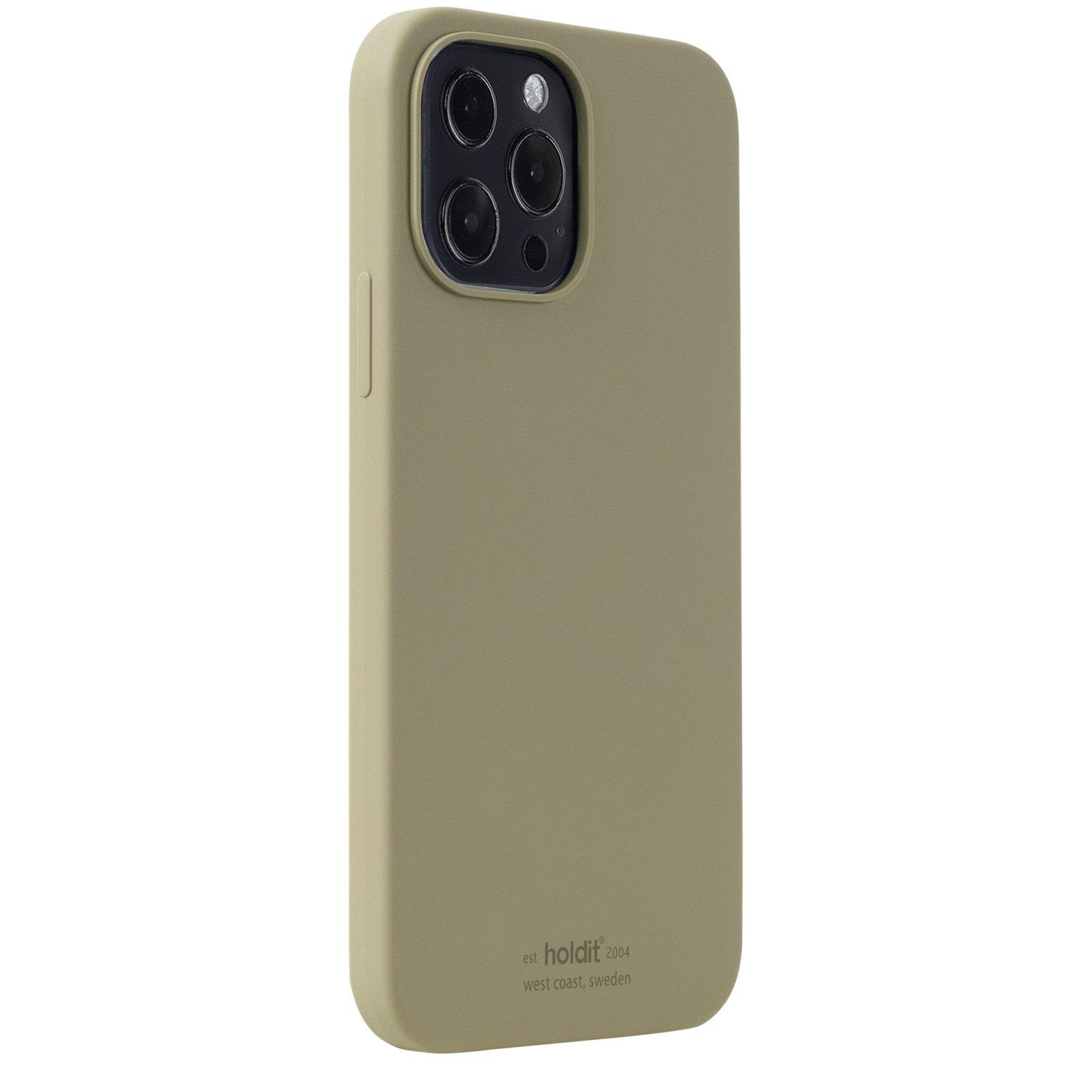 Siliconen hoesje iPhone 13 Pro Max Khaki Green