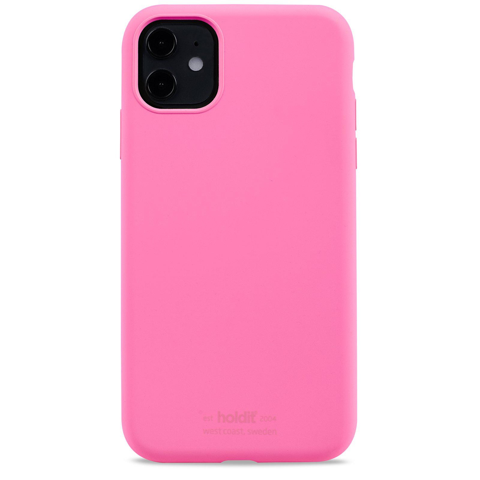 Siliconen hoesje iPhone 11/XR Bright Pink