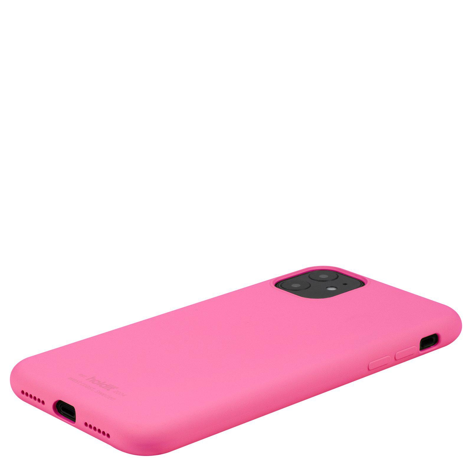 Siliconen hoesje iPhone 11 Bright Pink
