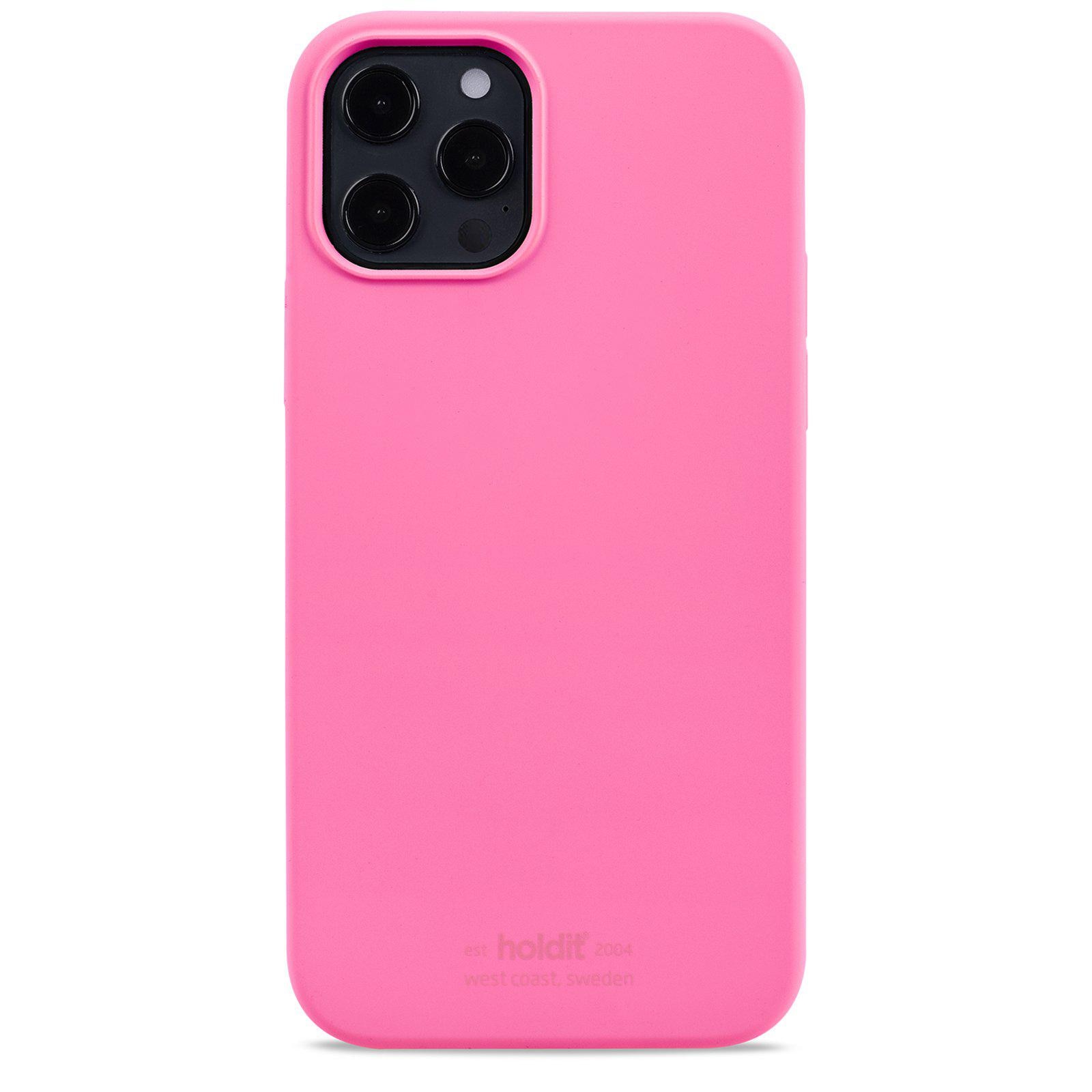 Siliconen hoesje iPhone 12/12 Pro Bright Pink