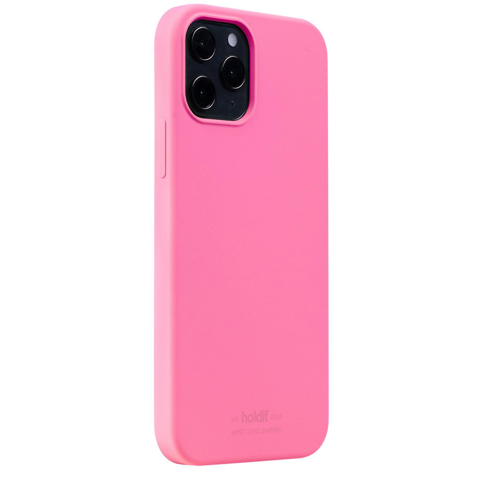 Siliconen hoesje iPhone 12/12 Pro Bright Pink