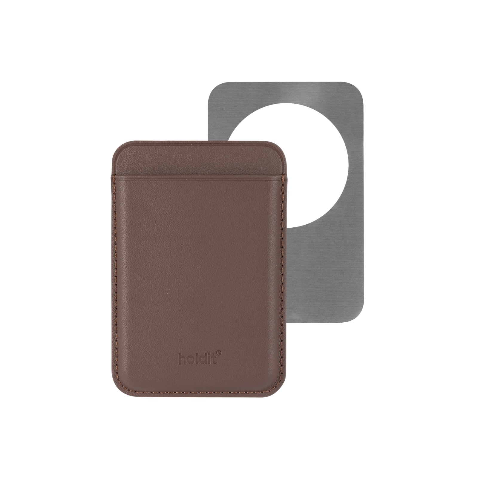 Magnetische kaarthouder Dark Brown