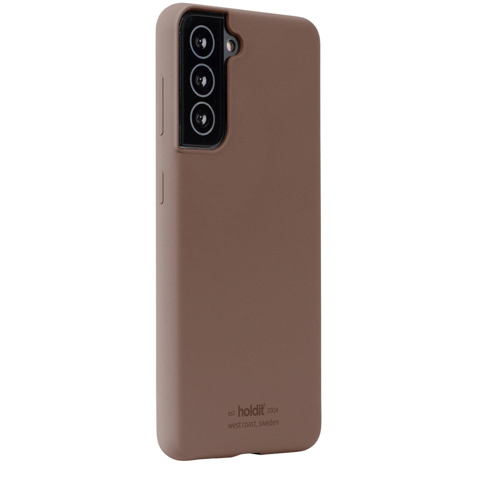 Siliconen hoesje Samsung Galaxy S22 Bruin