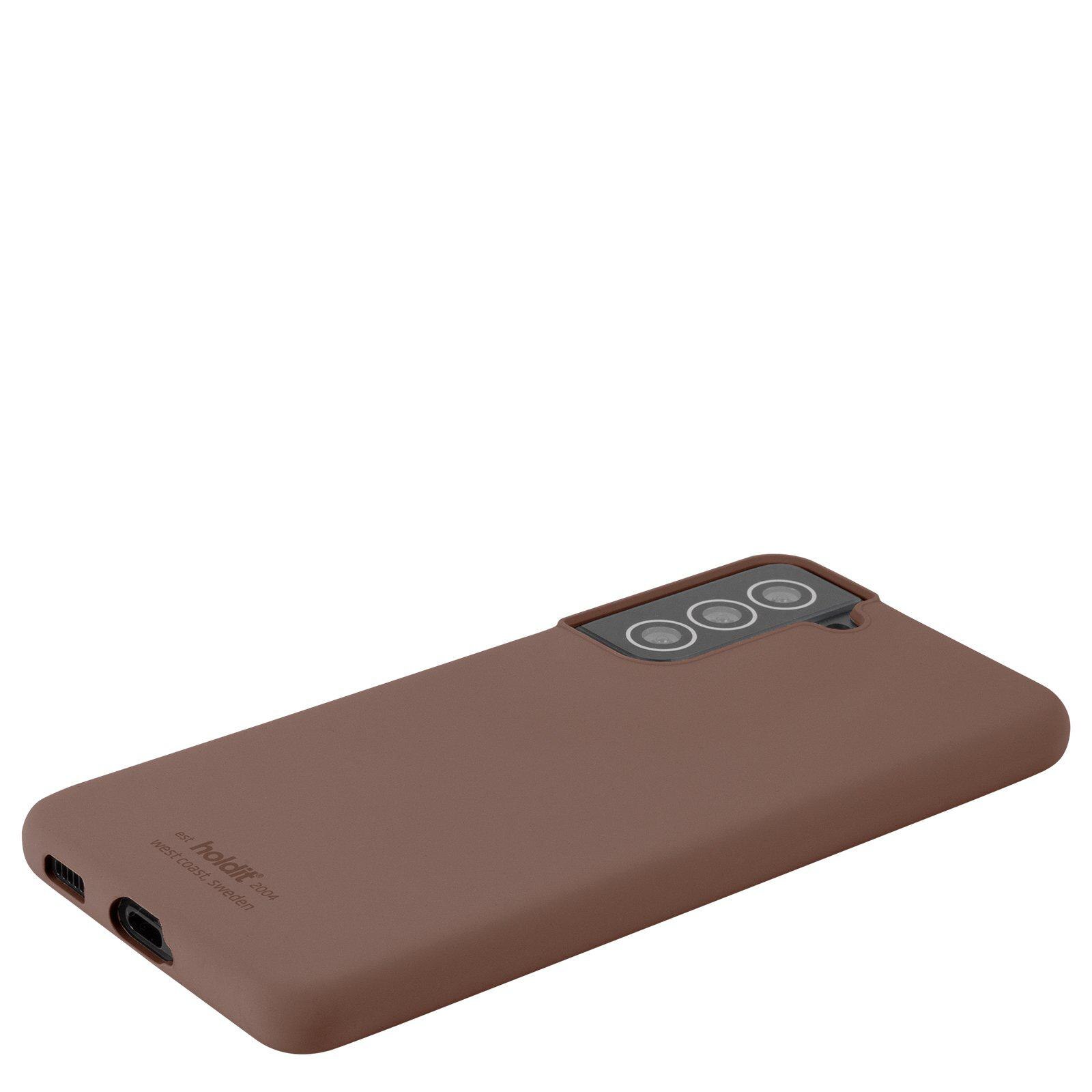 Siliconen hoesje Samsung Galaxy S22 Bruin