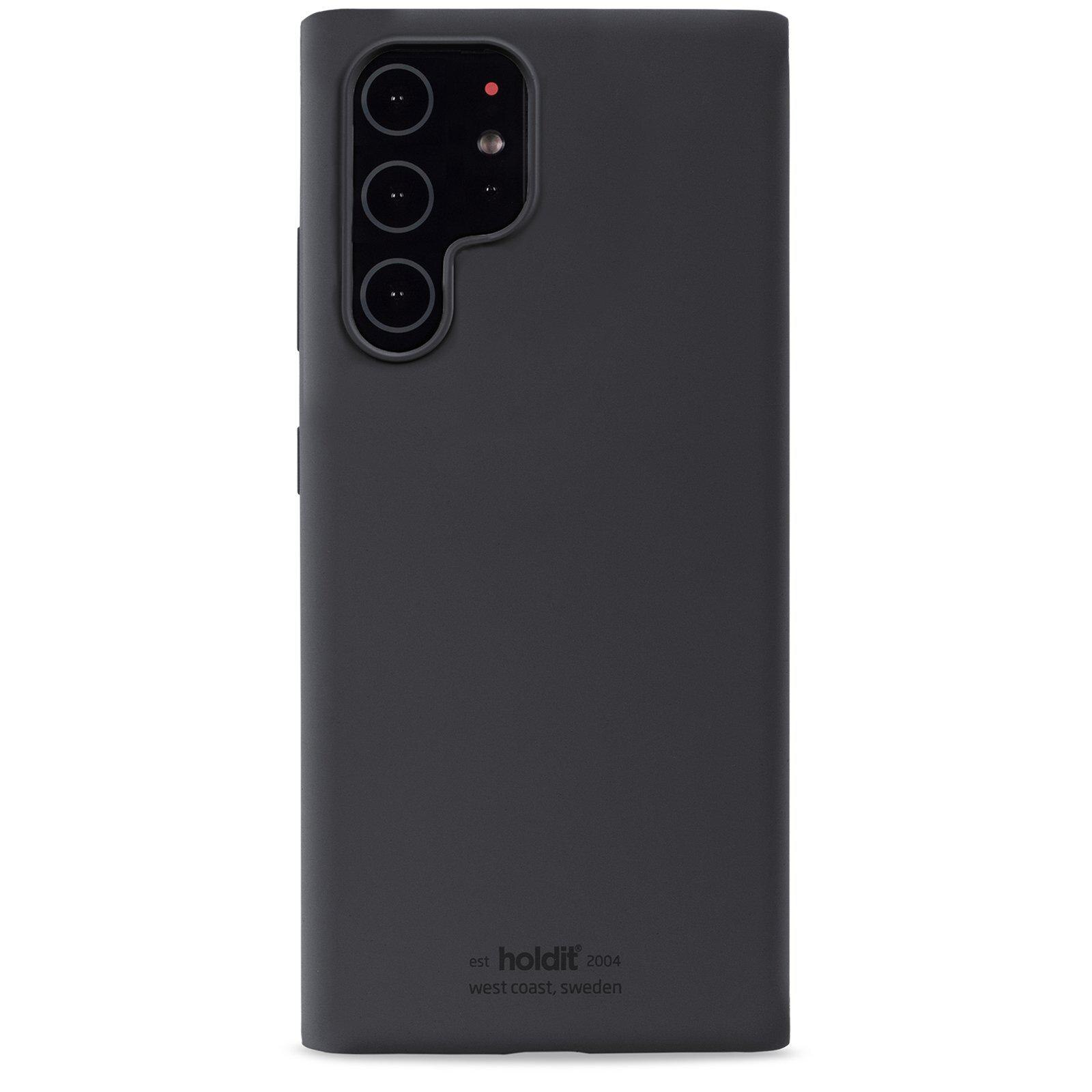 Siliconen hoesje Samsung Galaxy S22 Ultra Zwart