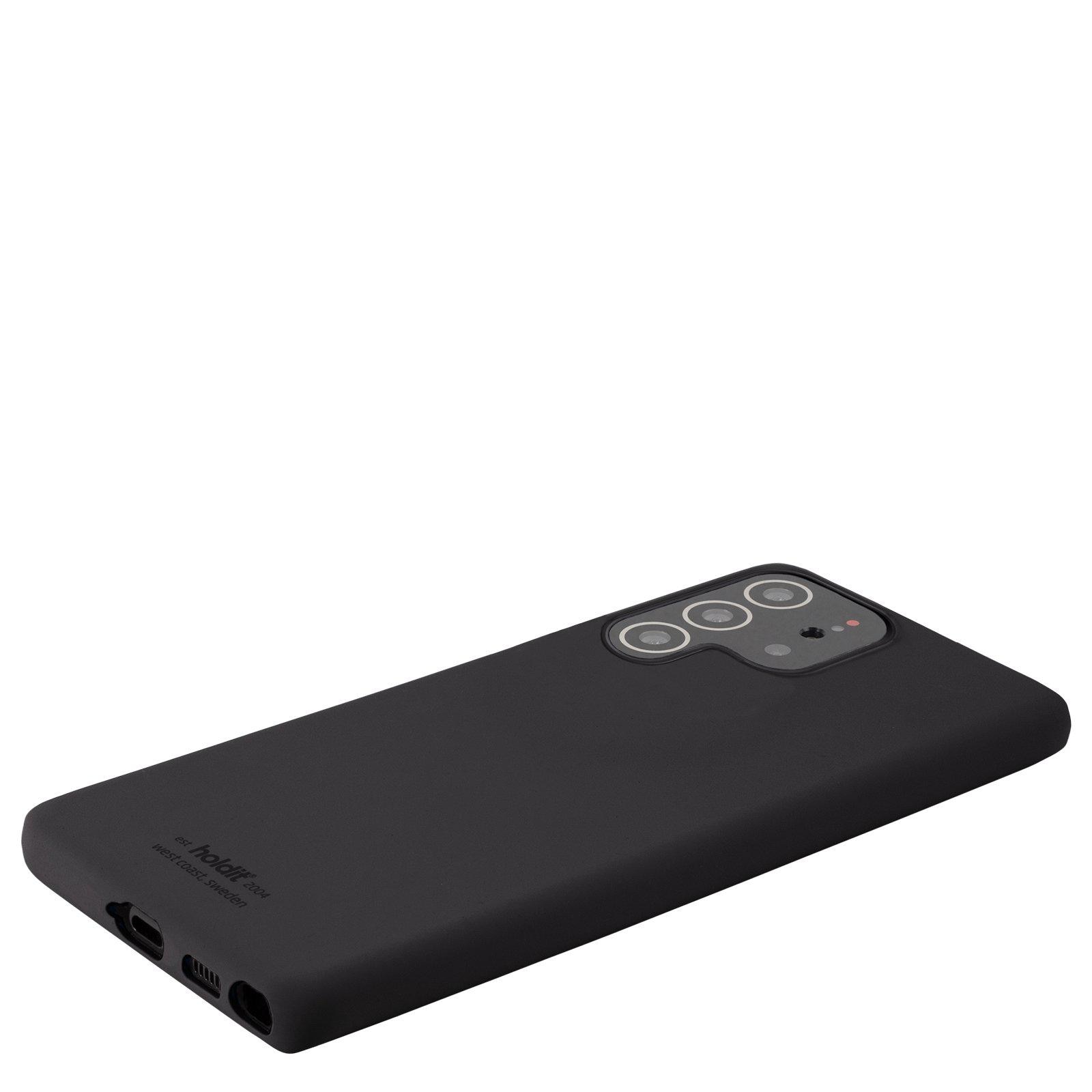 Siliconen hoesje Samsung Galaxy S22 Ultra Zwart