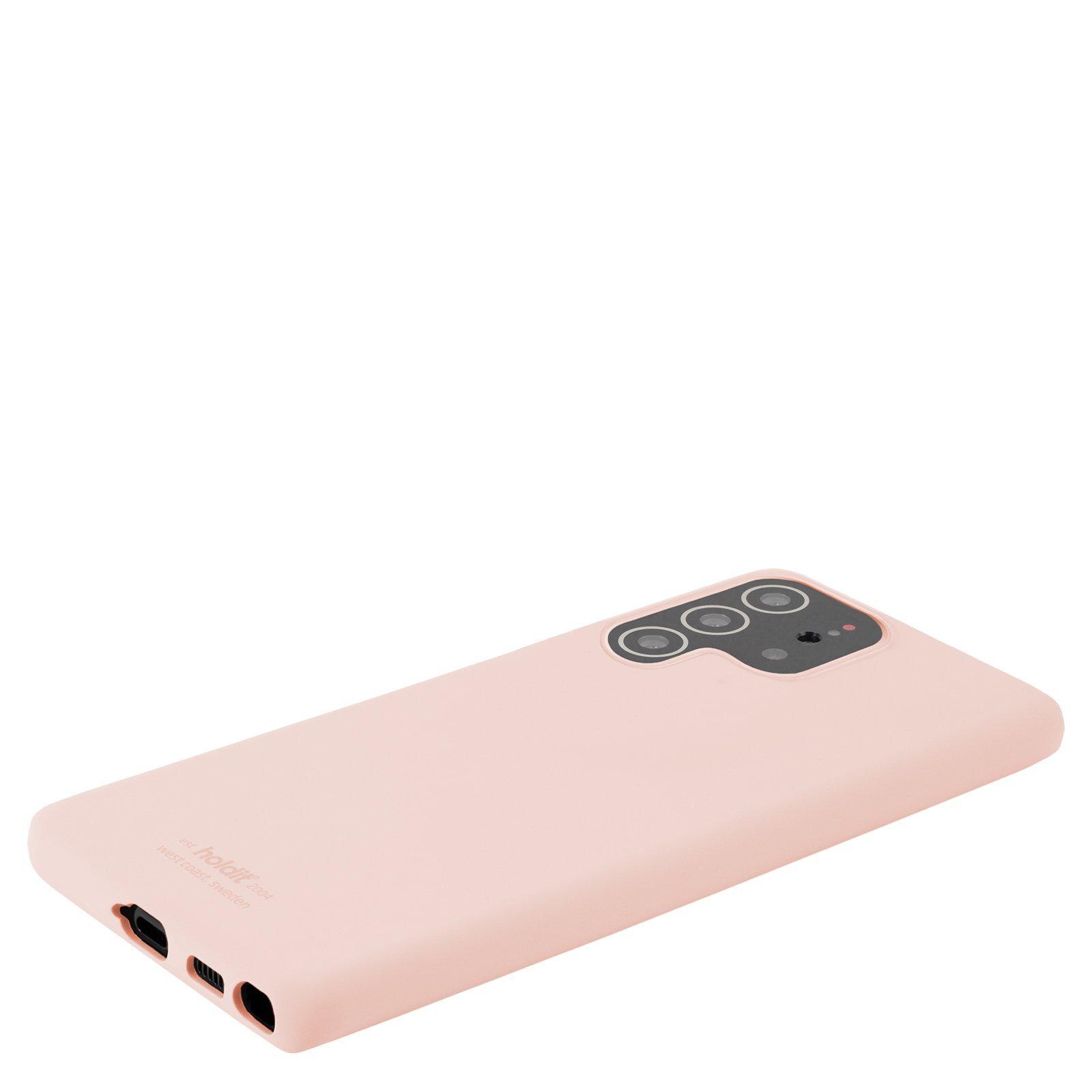 Siliconen hoesje Samsung Galaxy S22 Ultra Roze