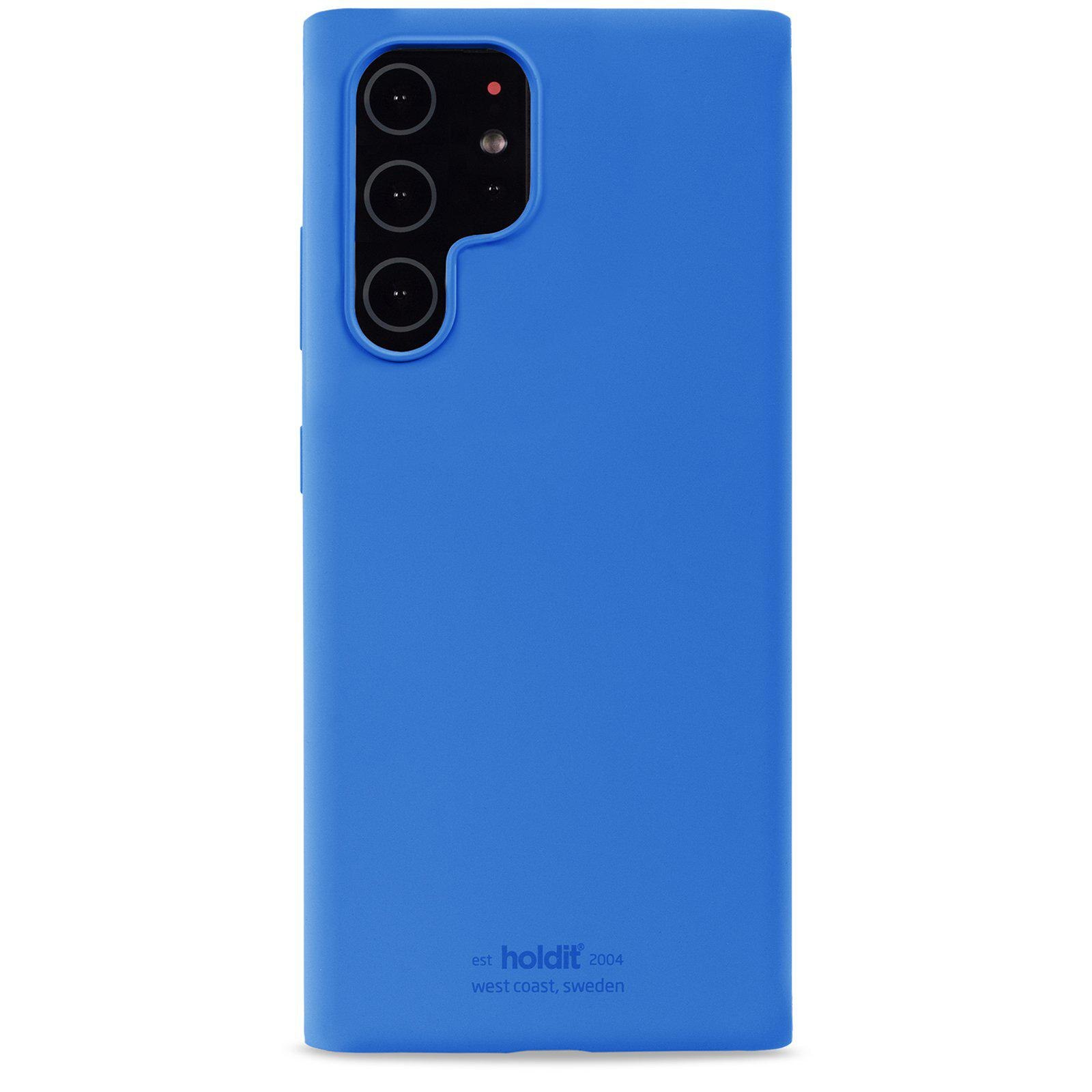 Siliconen hoesje Samsung Galaxy S22 Ultra Blauw