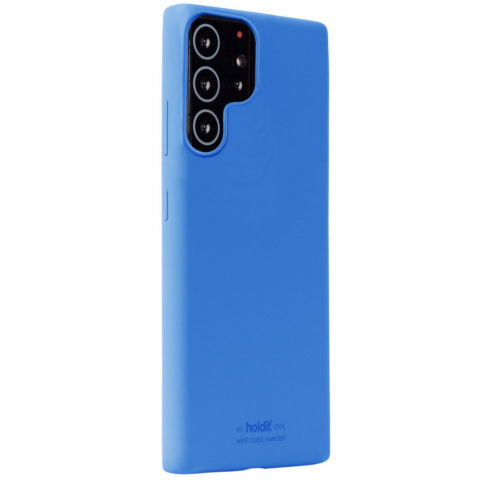 Siliconen hoesje Samsung Galaxy S22 Ultra Blauw