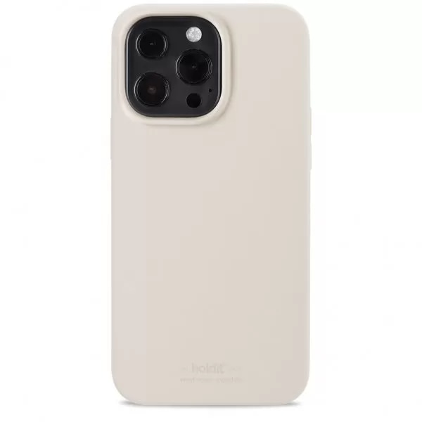 Siliconen hoesje iPhone 14 Pro Light Beige