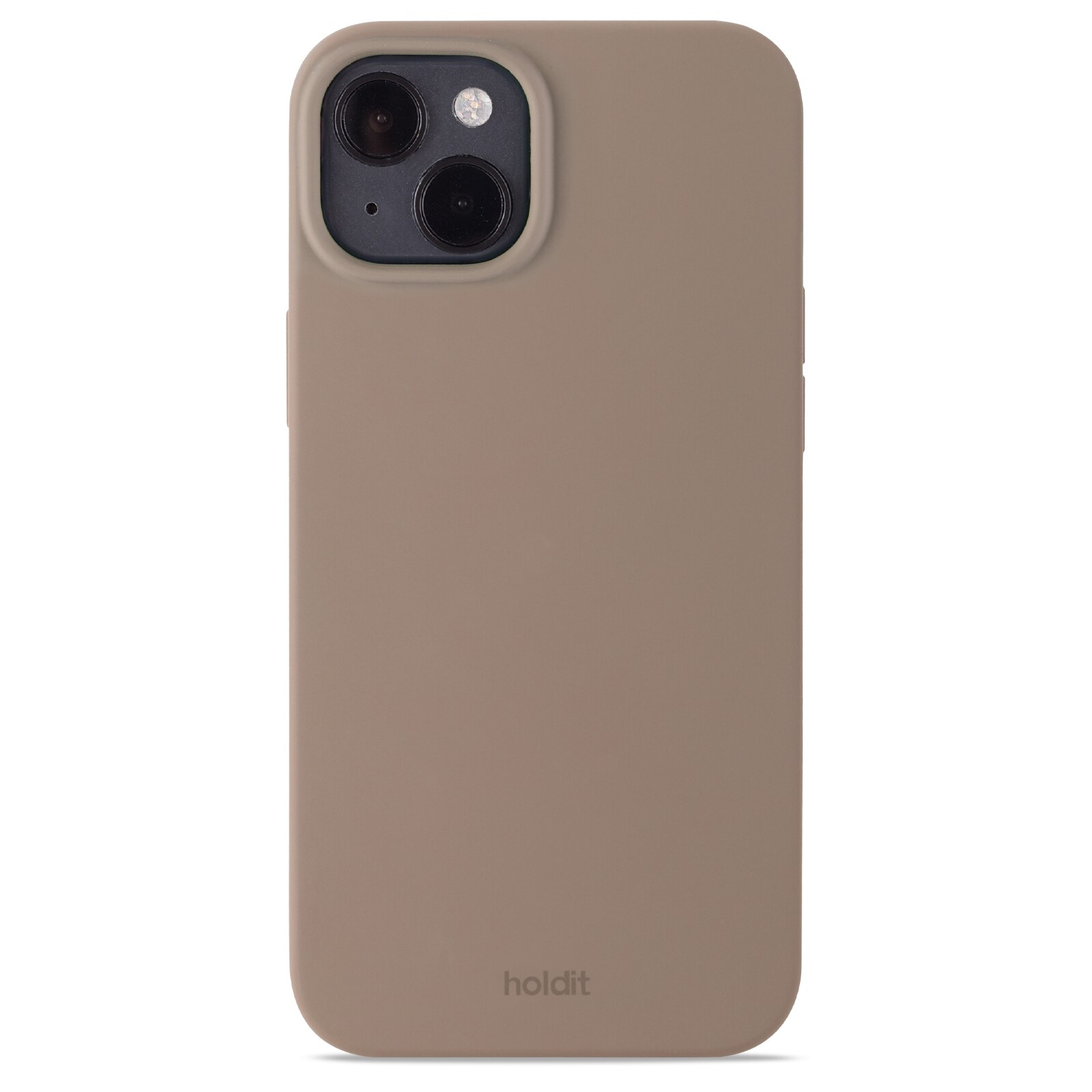 Siliconen hoesje iPhone 14 Plus Bruin