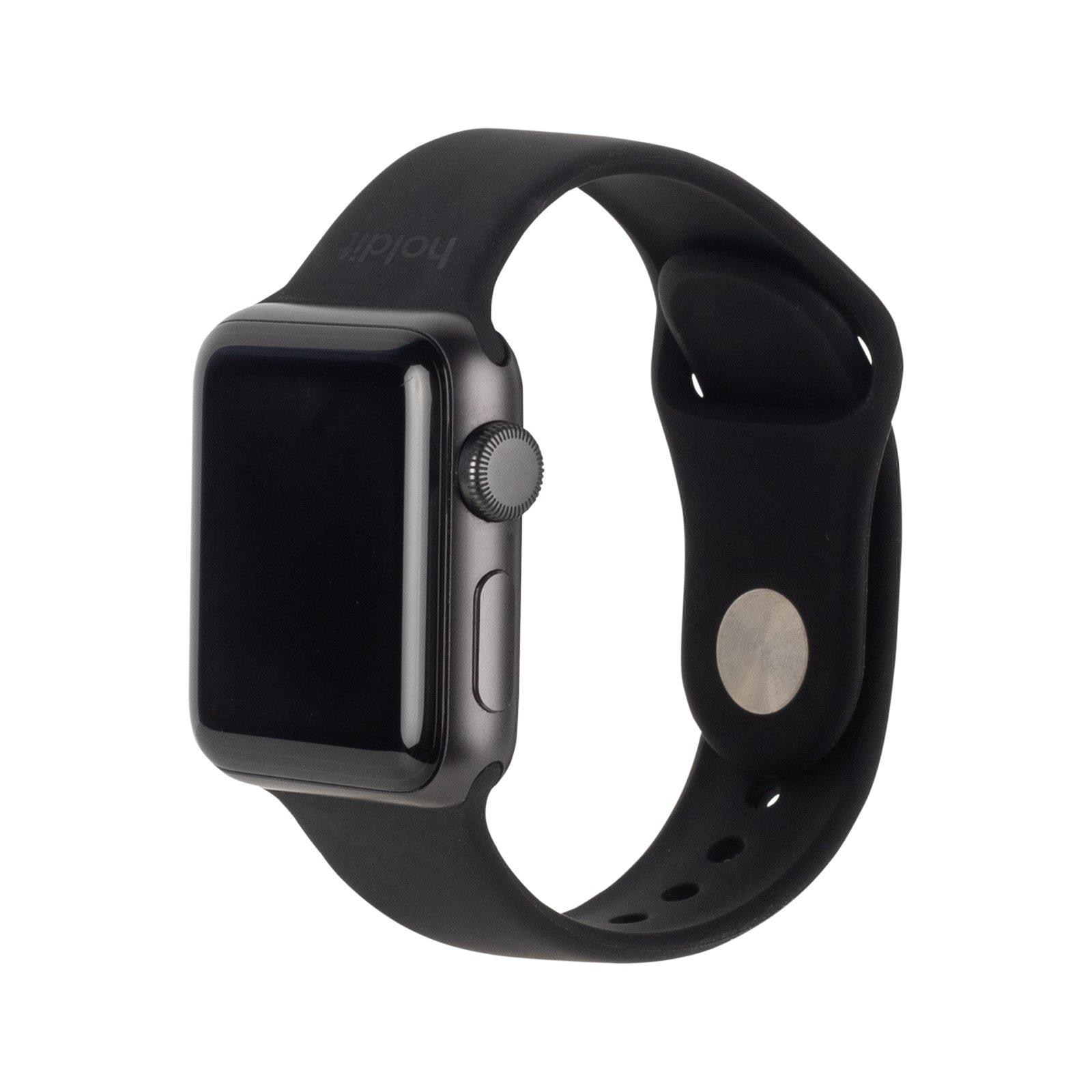 Apple Watch 45mm Series 8 Siliconen bandje Black