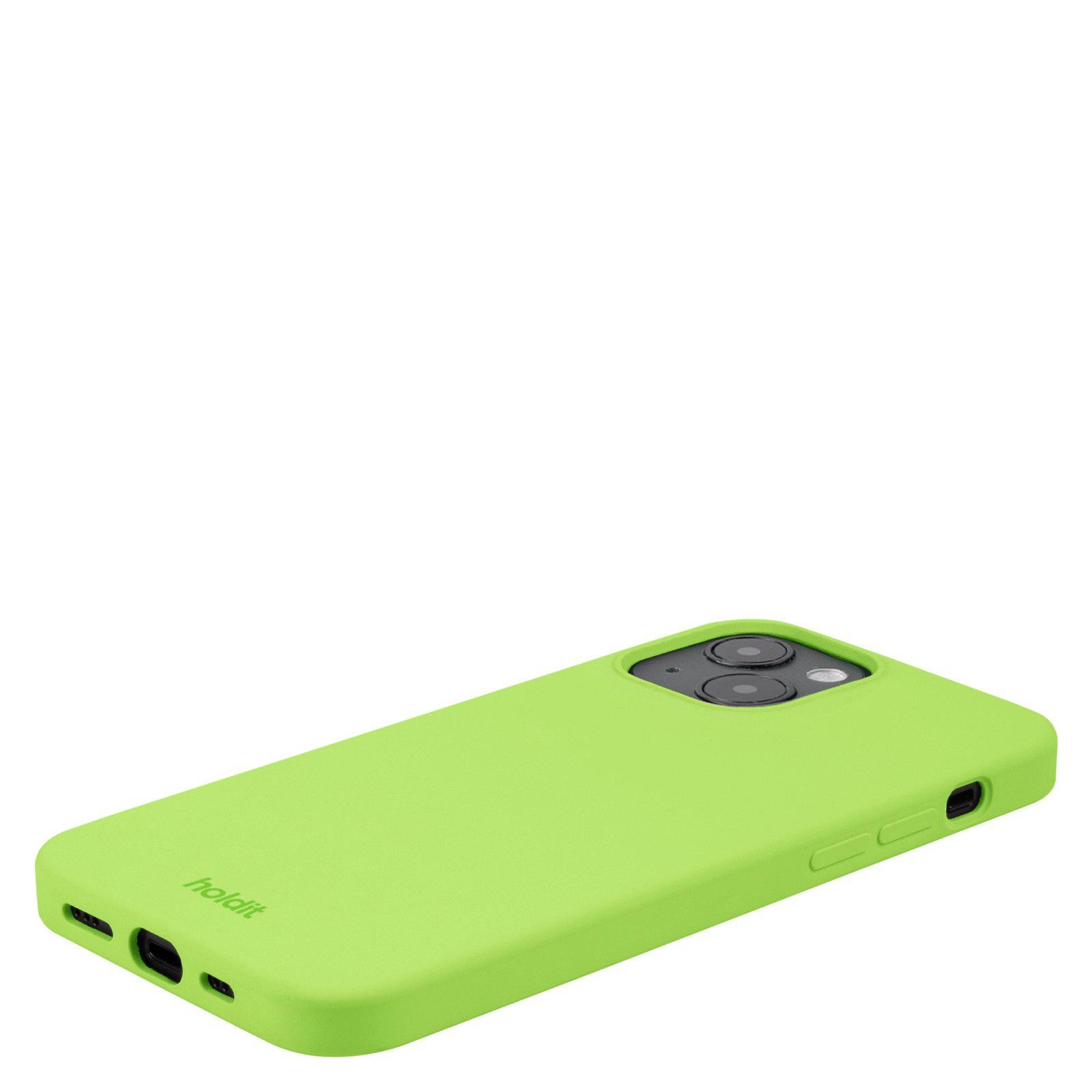 Siliconen hoesje iPhone 13 Acid Green
