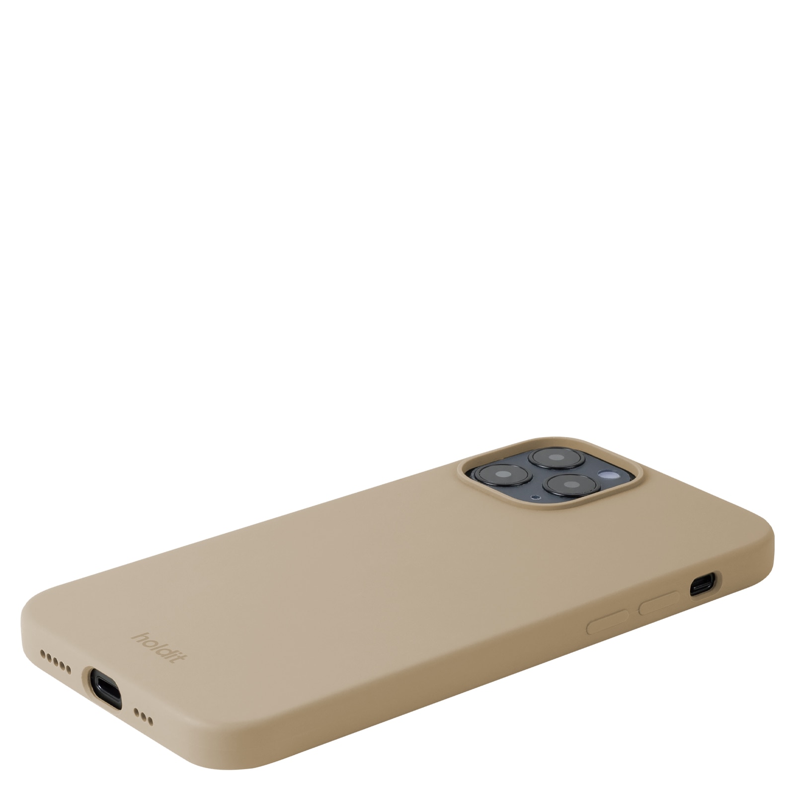 Siliconen hoesje iPhone 12/iPhone 12 Pro Beige
