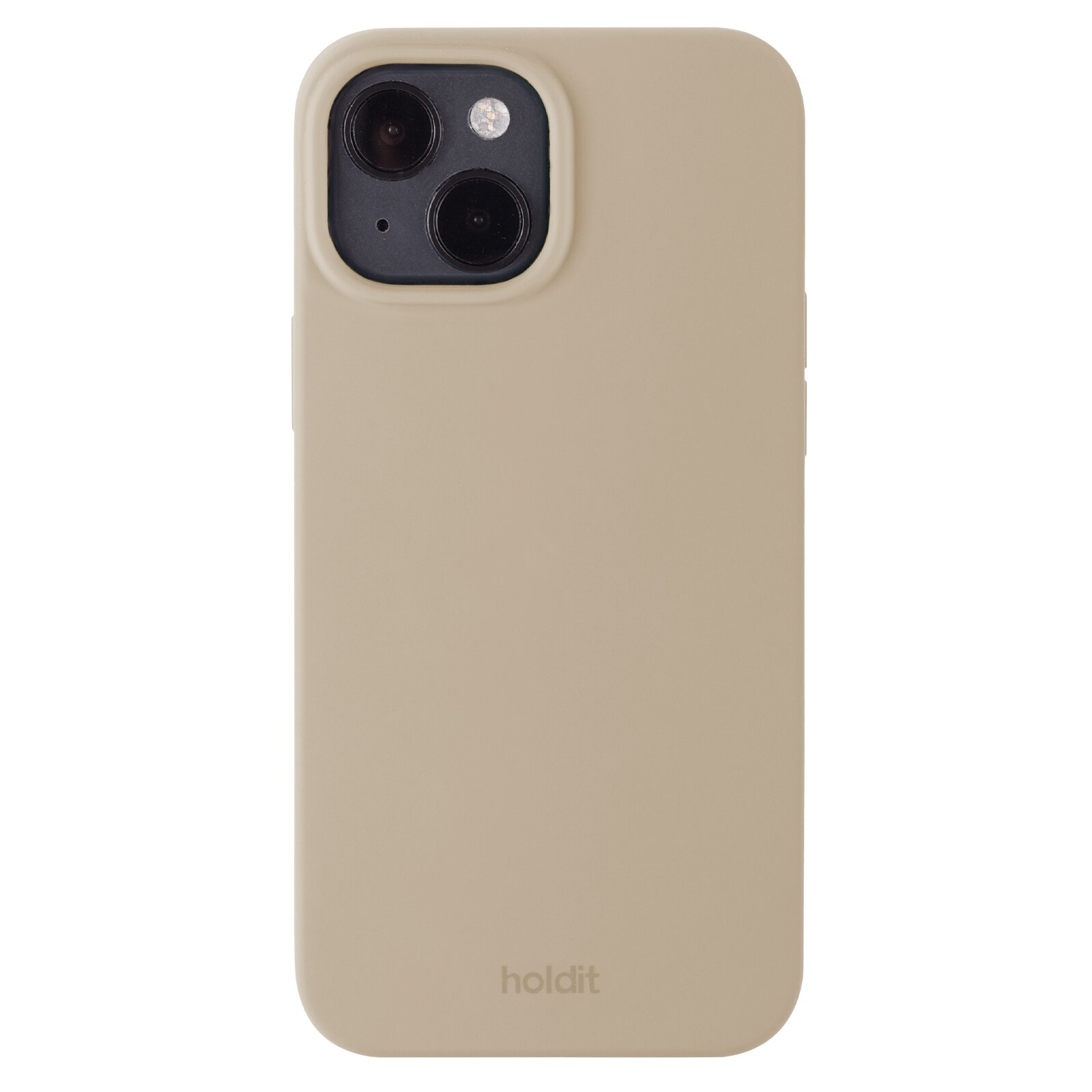 Siliconen hoesje iPhone 14 Latte Beige