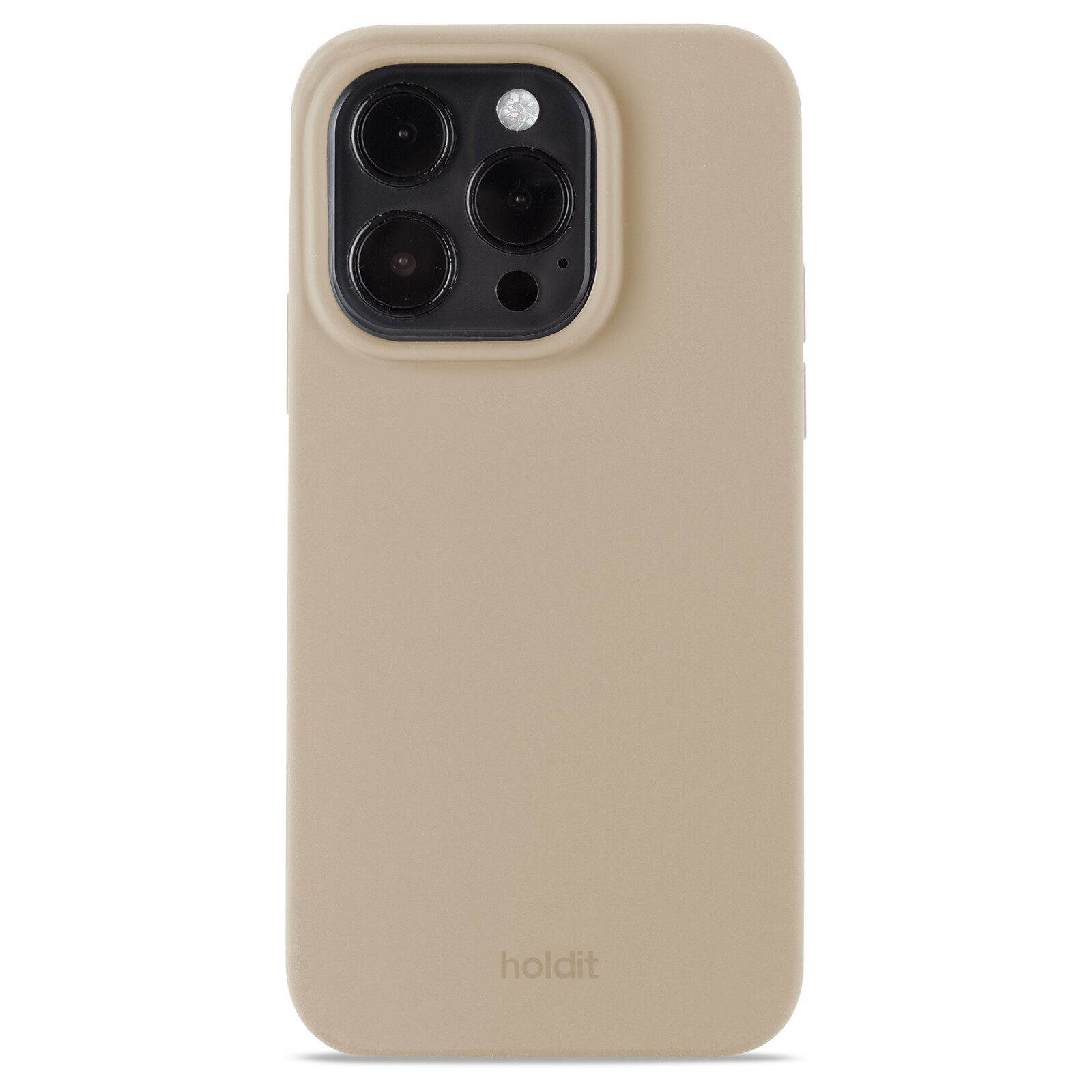 Siliconen hoesje iPhone 14 Pro Latte Beige