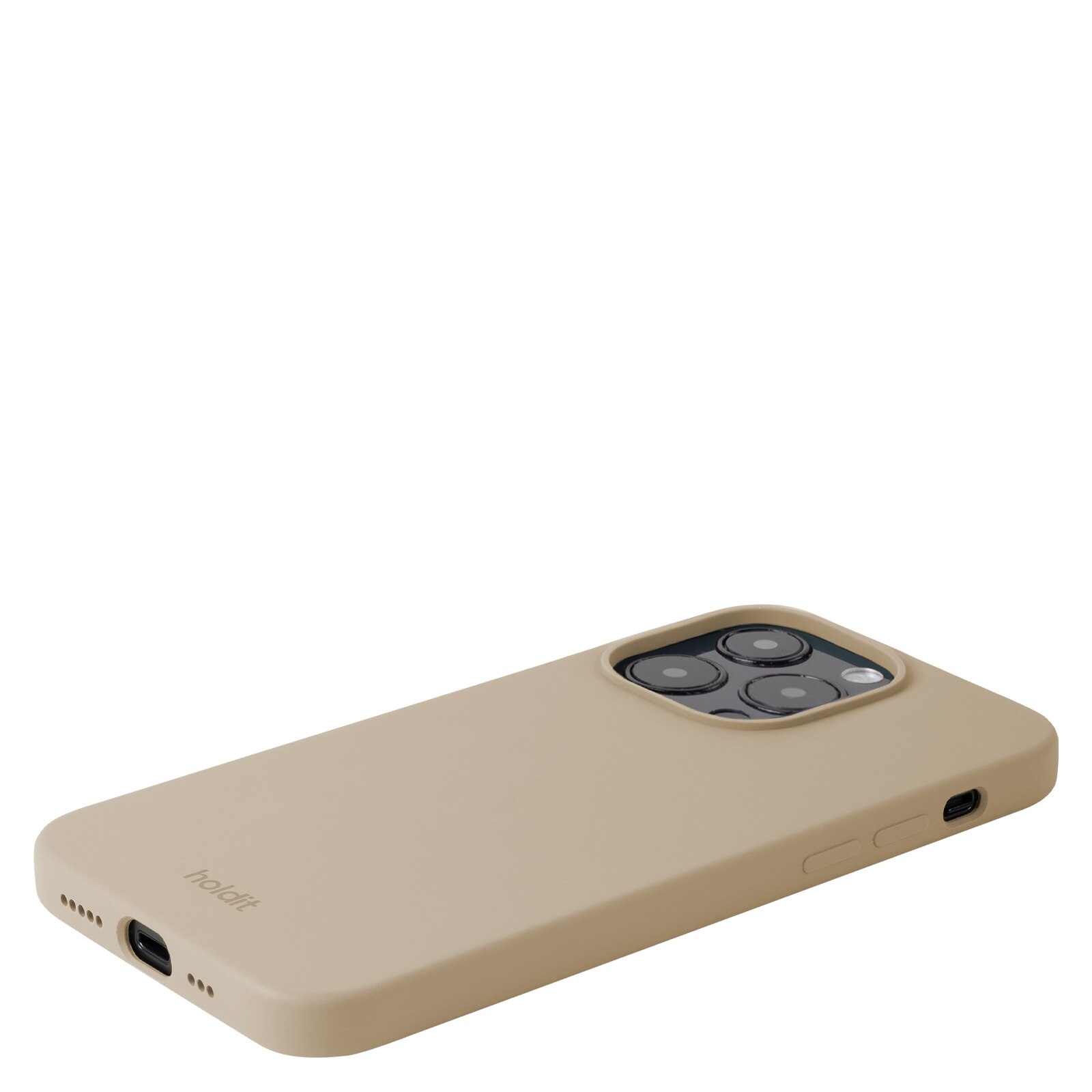 Siliconen hoesje iPhone 14 Pro Latte Beige