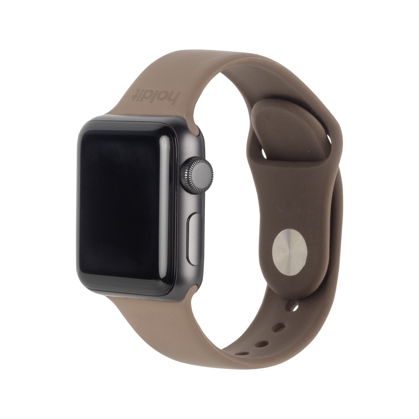 Apple Watch 41mm Series 9 Siliconen bandje Mocha Brown