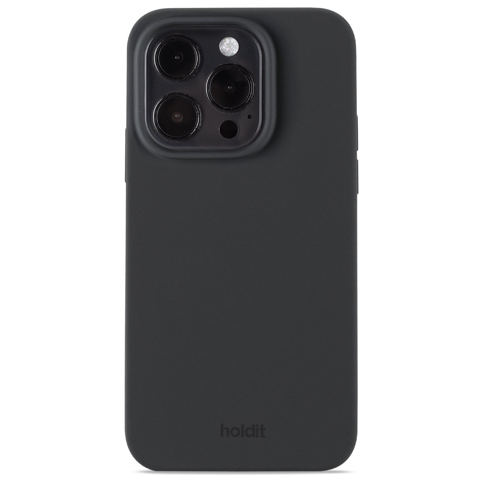 Siliconen hoesje iPhone 15 Pro Black