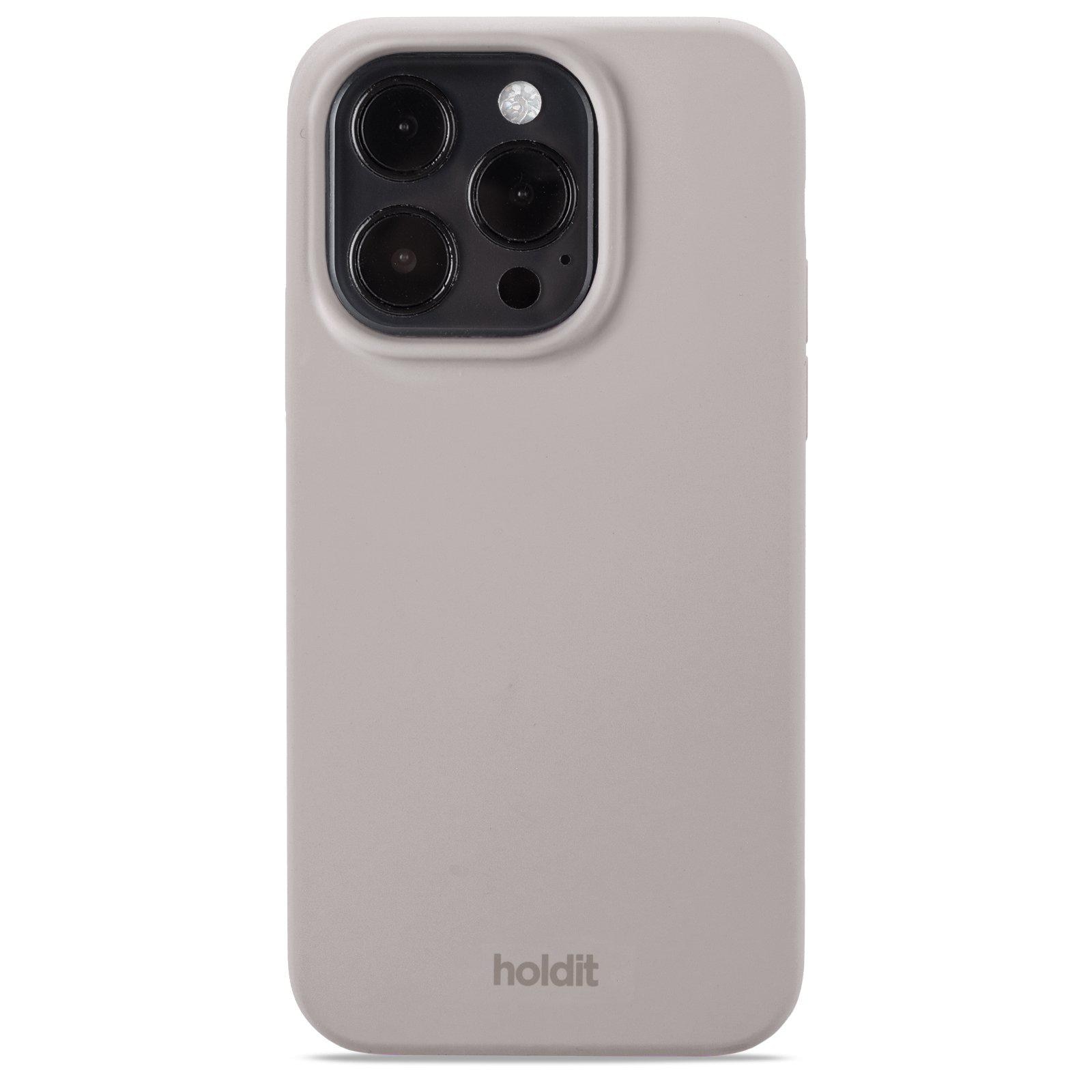 Siliconen hoesje iPhone 15 Pro Taupe