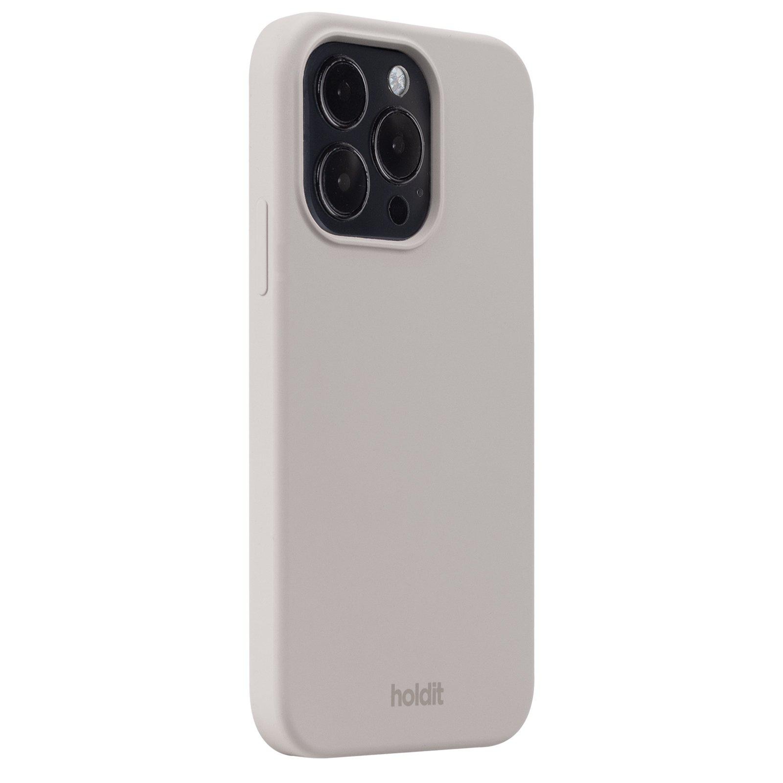 Siliconen hoesje iPhone 15 Pro Taupe
