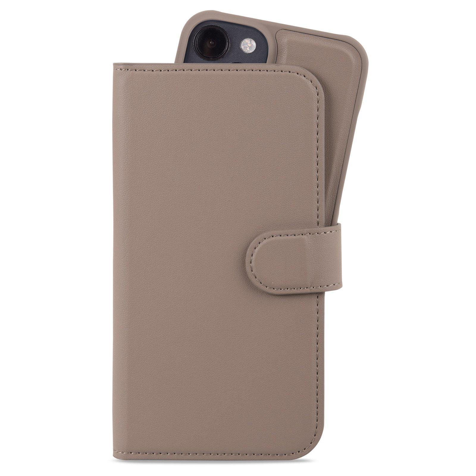 Bookcover hoesje Magneet Plus iPhone 15 Mocha Brown