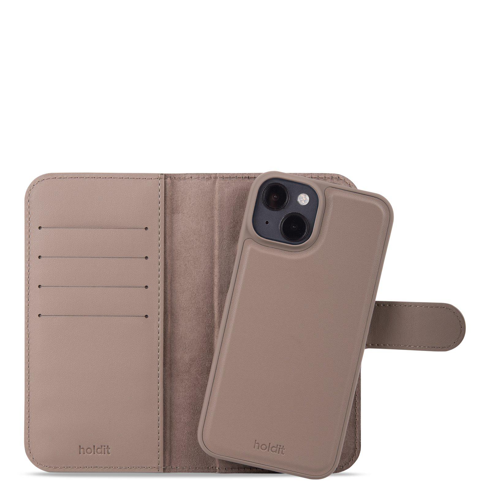 Bookcover hoesje Magneet Plus iPhone 15 Mocha Brown