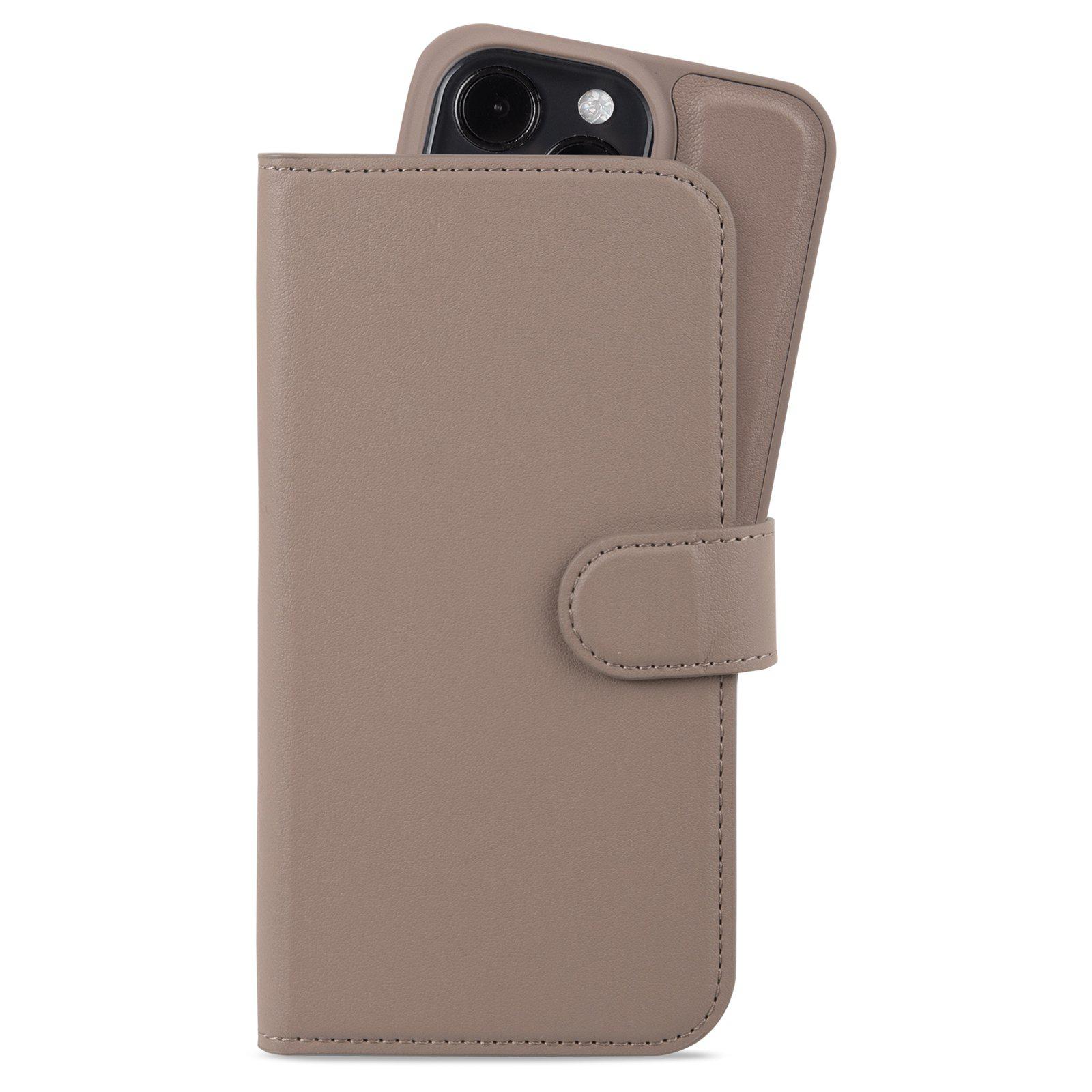 Bookcover hoesje Magneet Plus iPhone 15 Pro Mocha Brown