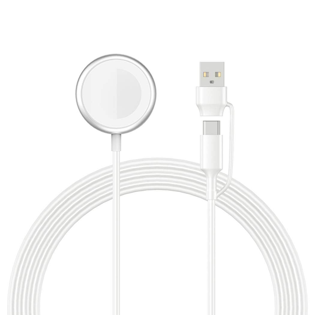 Oplader Apple Watch USB-C/USB-A 1m 2.5W wit