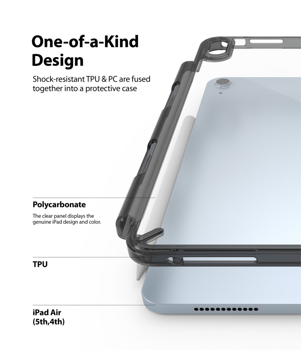 Fusion Case iPad Air 10.9 5th Gen (2022) zwart