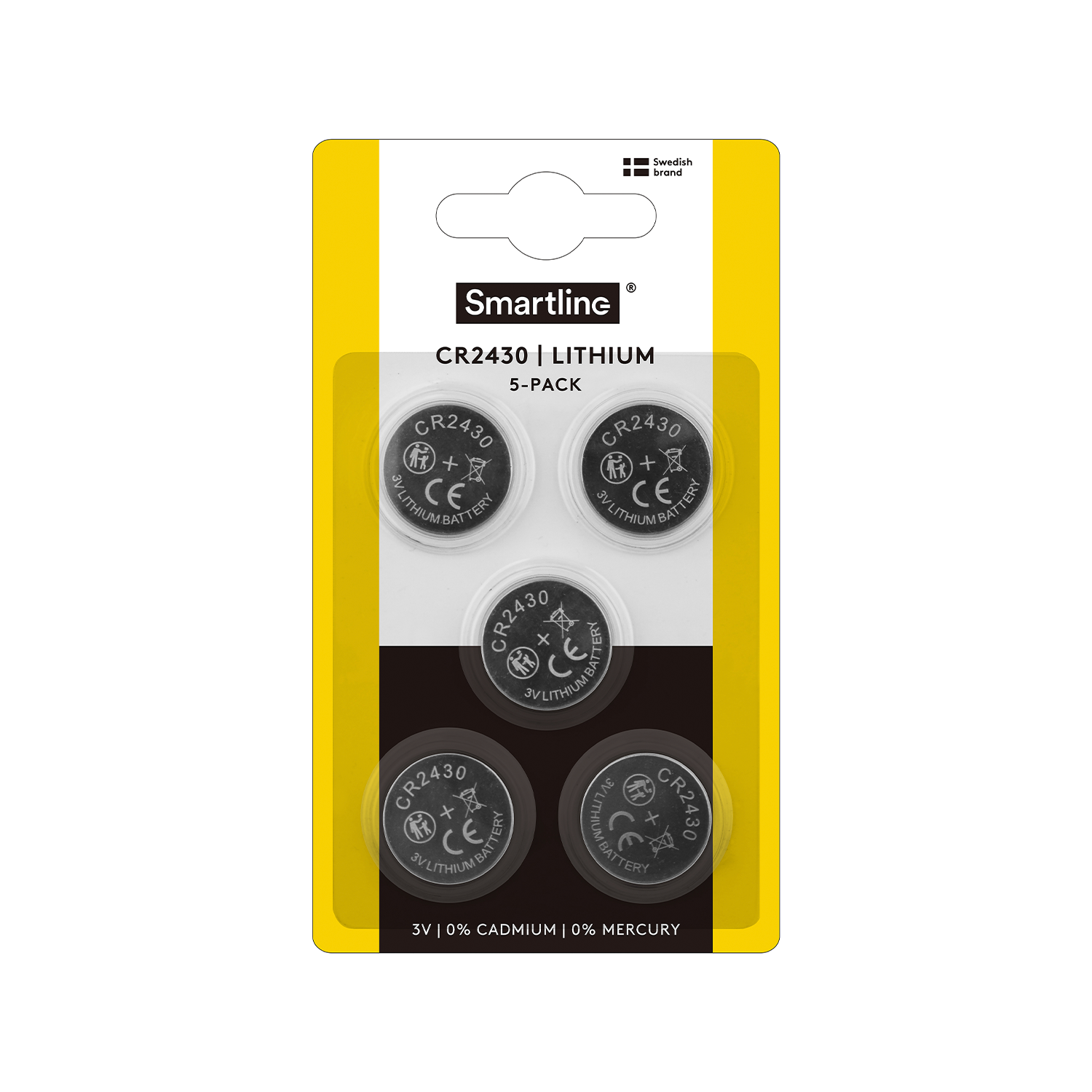 Lithium Knoopcelbatterij  CR2430 (5-pack)