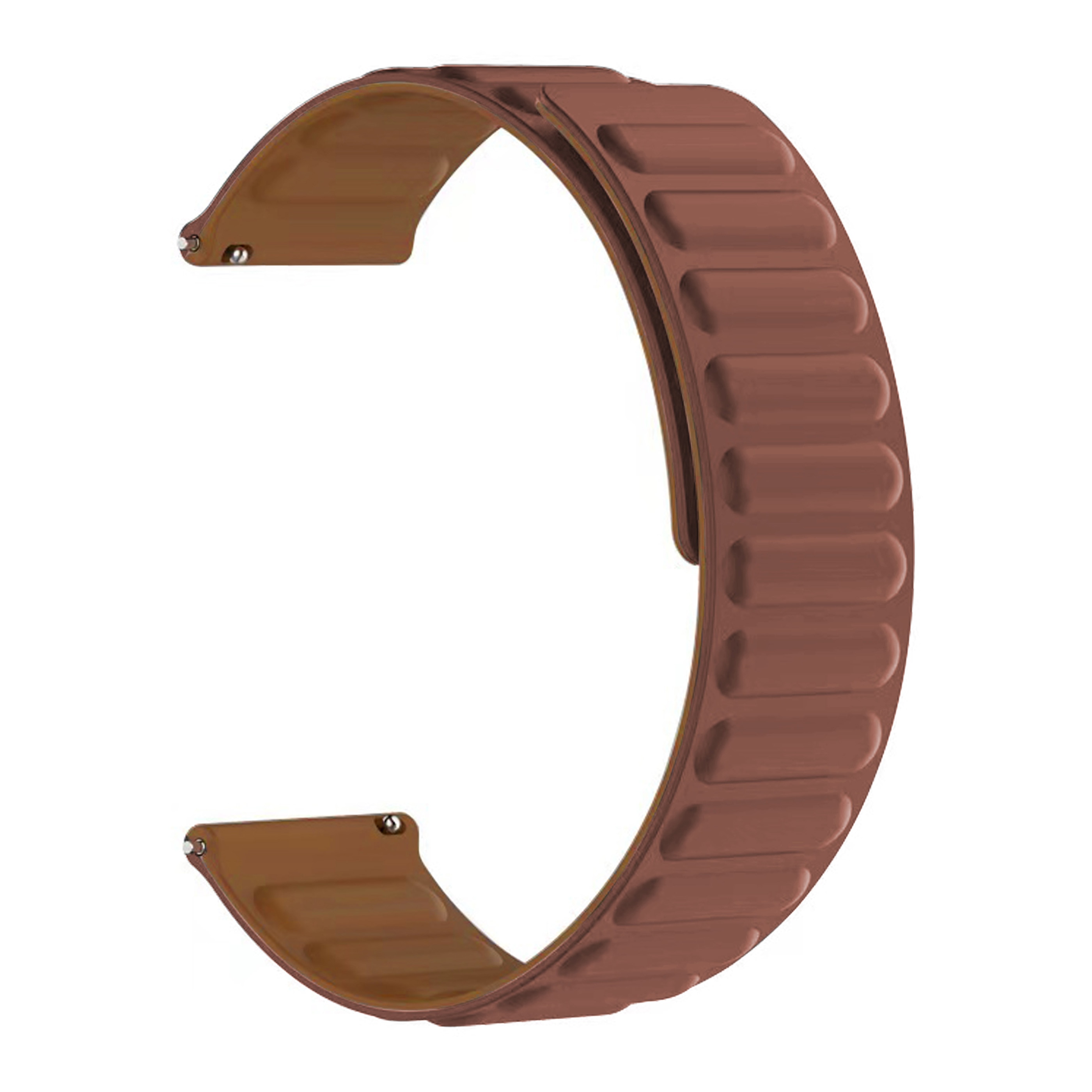 OnePlus Watch 2 Magnetisch siliconen bandje bruin