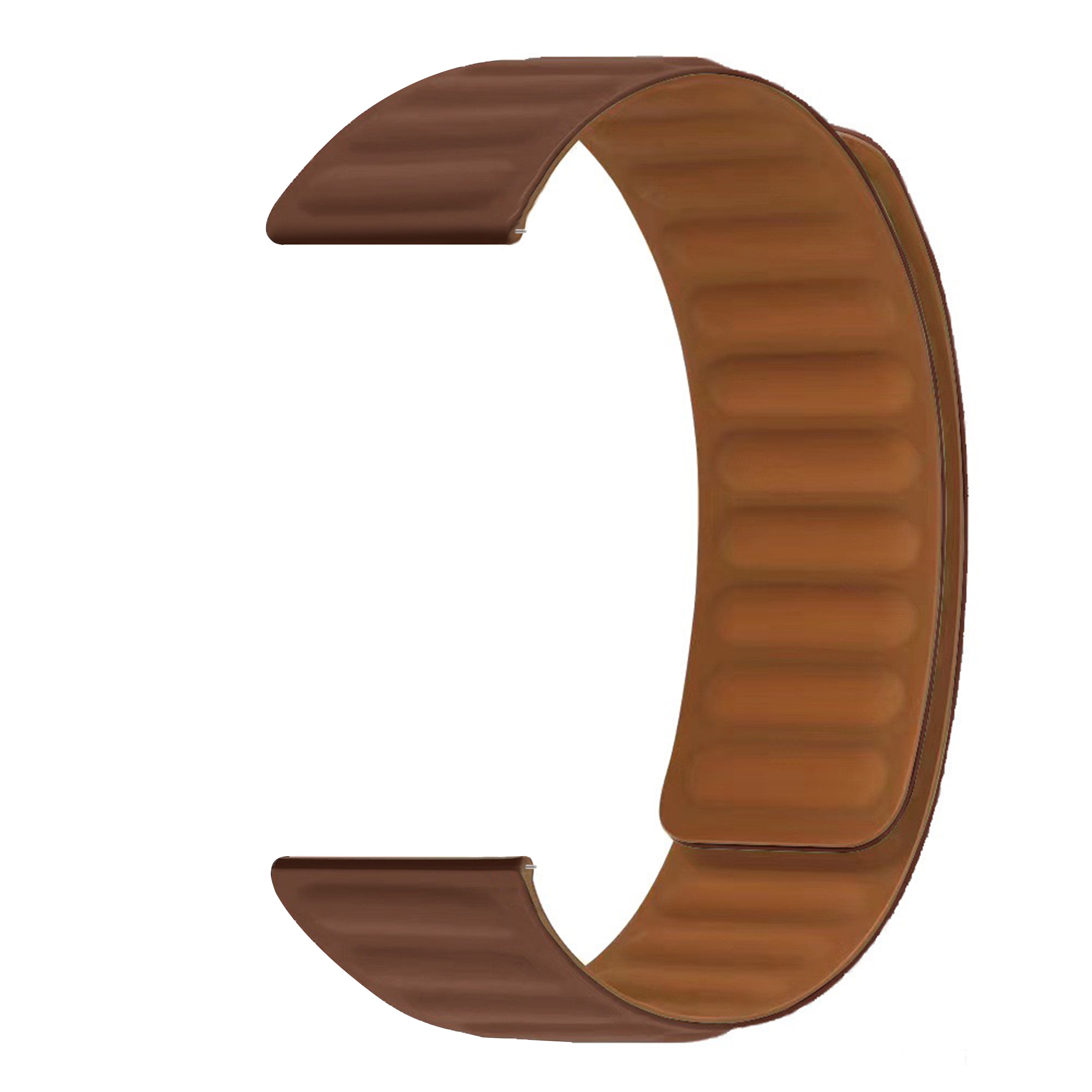 OnePlus Watch 2 Magnetisch siliconen bandje bruin