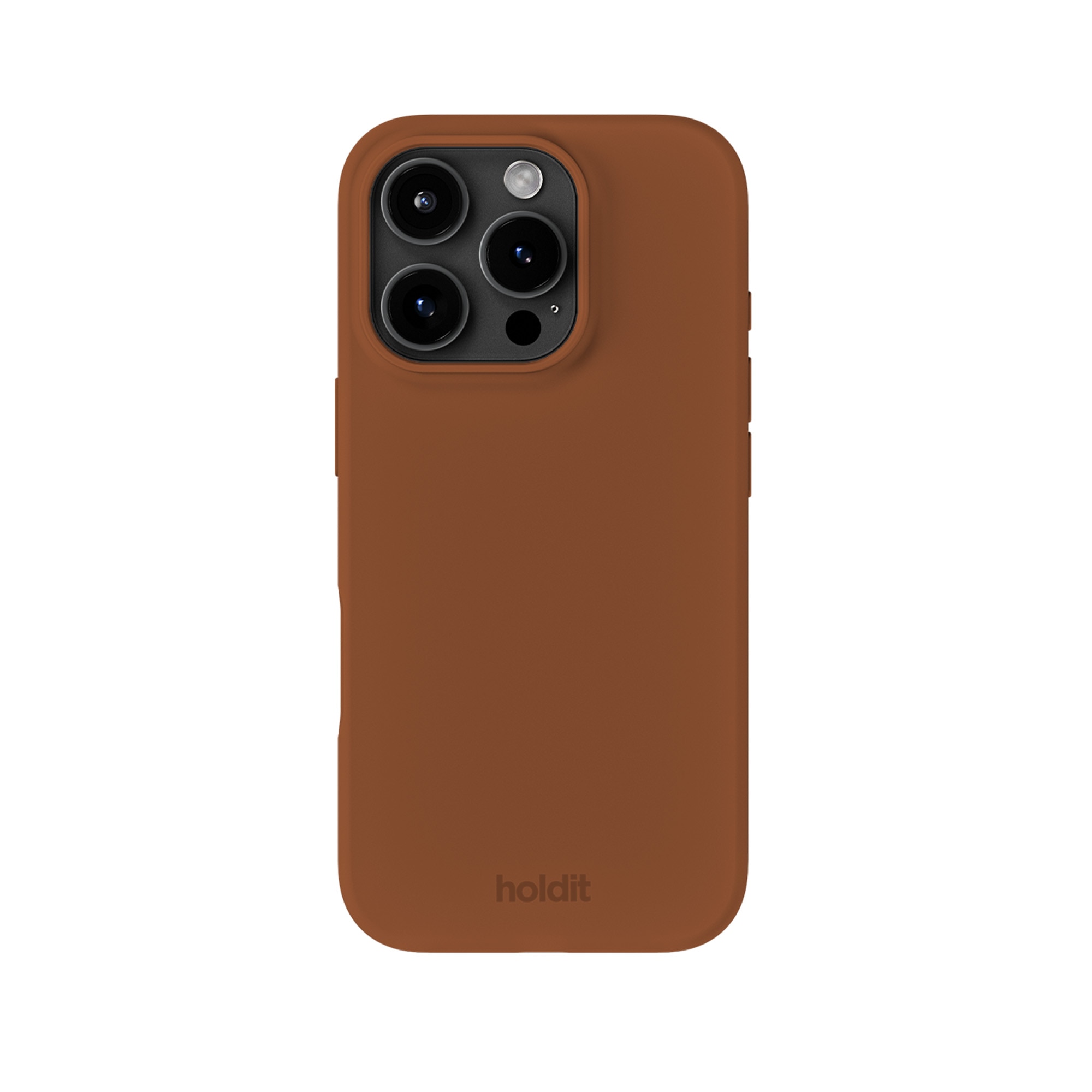 Siliconen hoesje iPhone 16 Pro Almond Brown