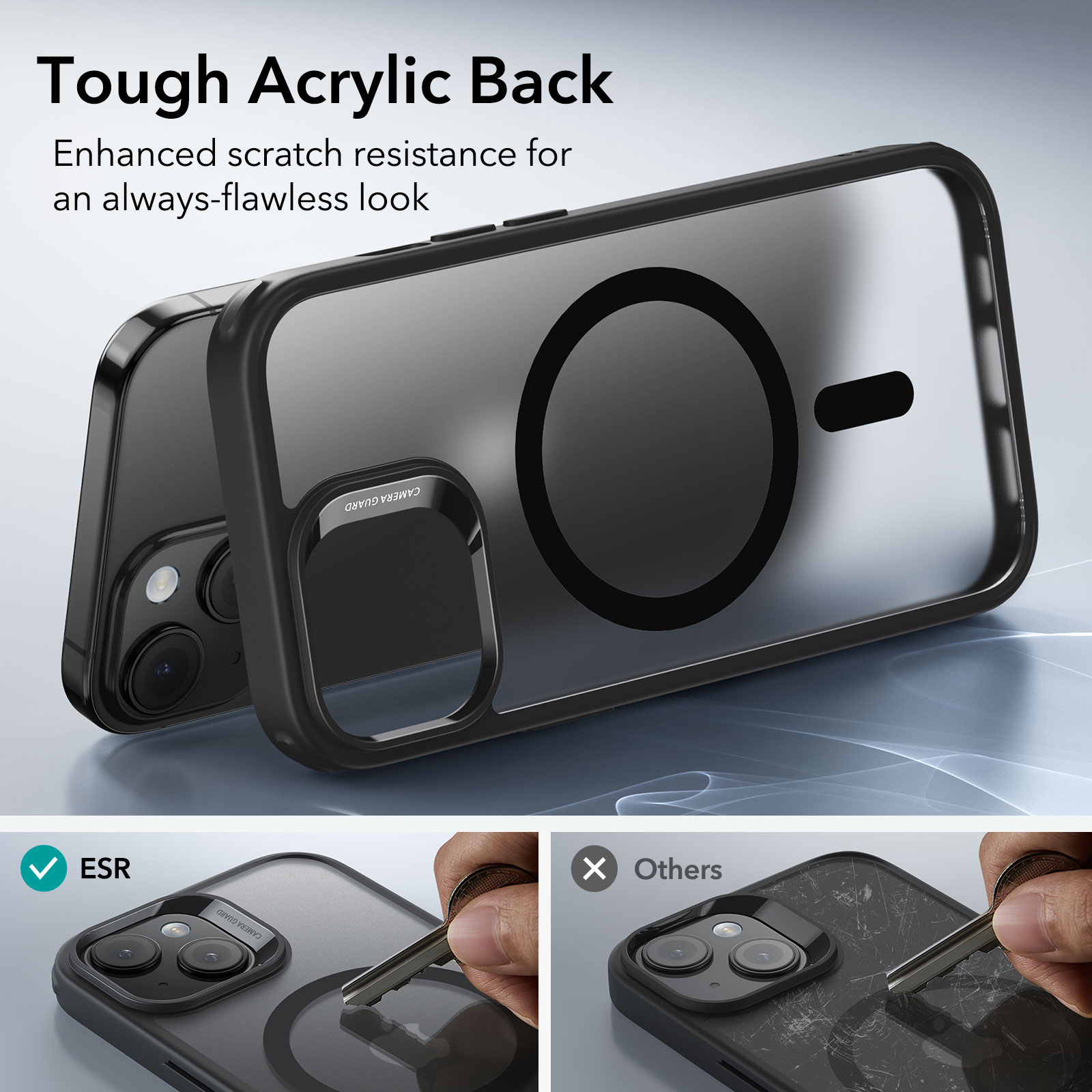 Classic Hybrid HaloLock MagSafe iPhone 15 Plus Zwart