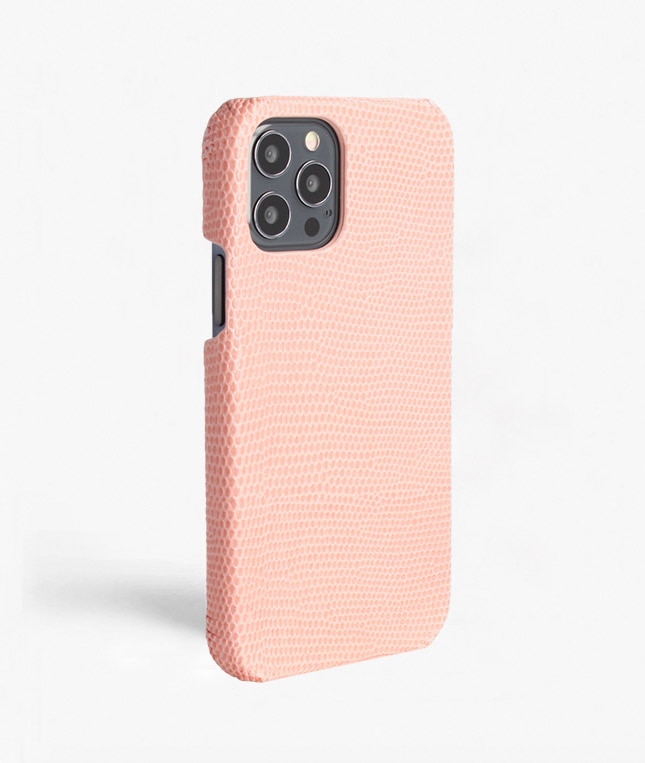 Hoesje iPhone 12/iPhone 12 Pro Lizard Roze